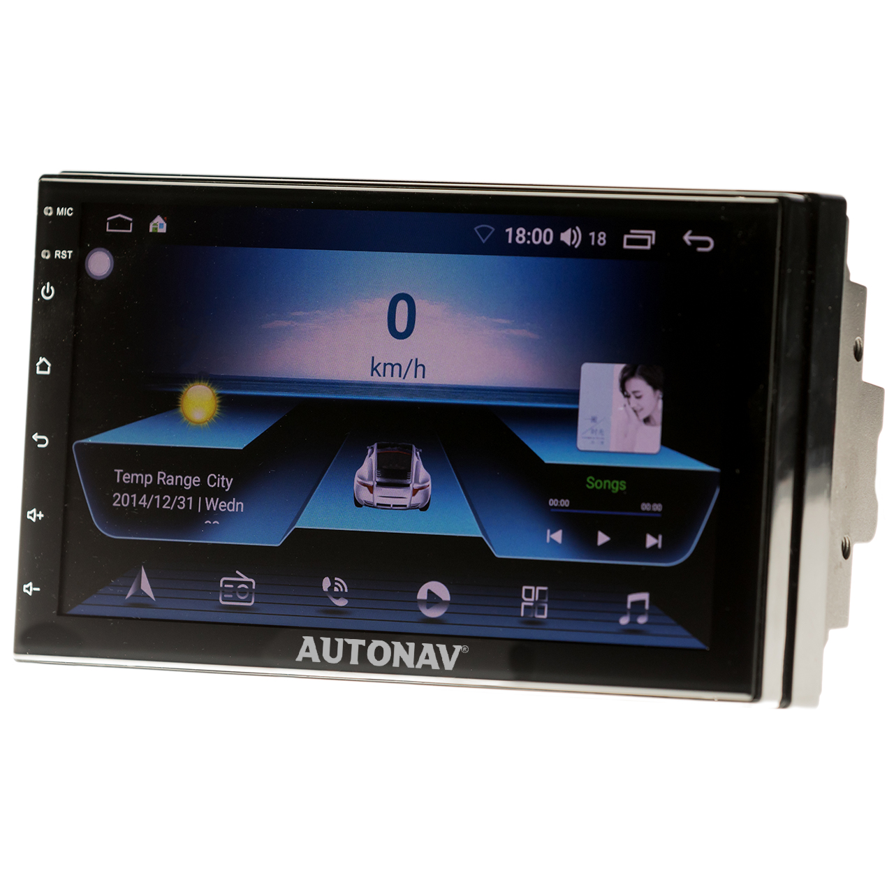 Navigatie AUTONAV Auto Android GPS Universala, Display IPS 7″ Full-Touch, WiFi, 2 x USB, Bluetooth 4.0, CPU Octa-Core 8 * 1.8GHz, 4 * 50W Audio, Intrare Subwoofer, Amplificator, Memorie 128GB Stocare, 6GB DDR3 RAM, Dimensiuni 178×102 mm
