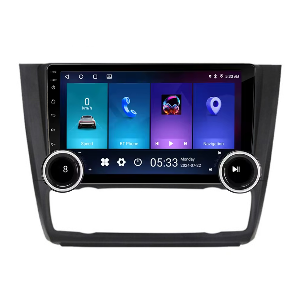 Navigatie AUTONAV Android GPS Dedicata BMW Seria 1 E81-88 2004-2011 Clima Auto, Model Elite, Memorie 128GB Stocare, 6GB DDR3 RAM, Display 10″ Full-Touch, WiFi, 2 x USB, Bluetooth, 4G, Octa-Core 8 * 2.0GHz, 4 * 50W Audio