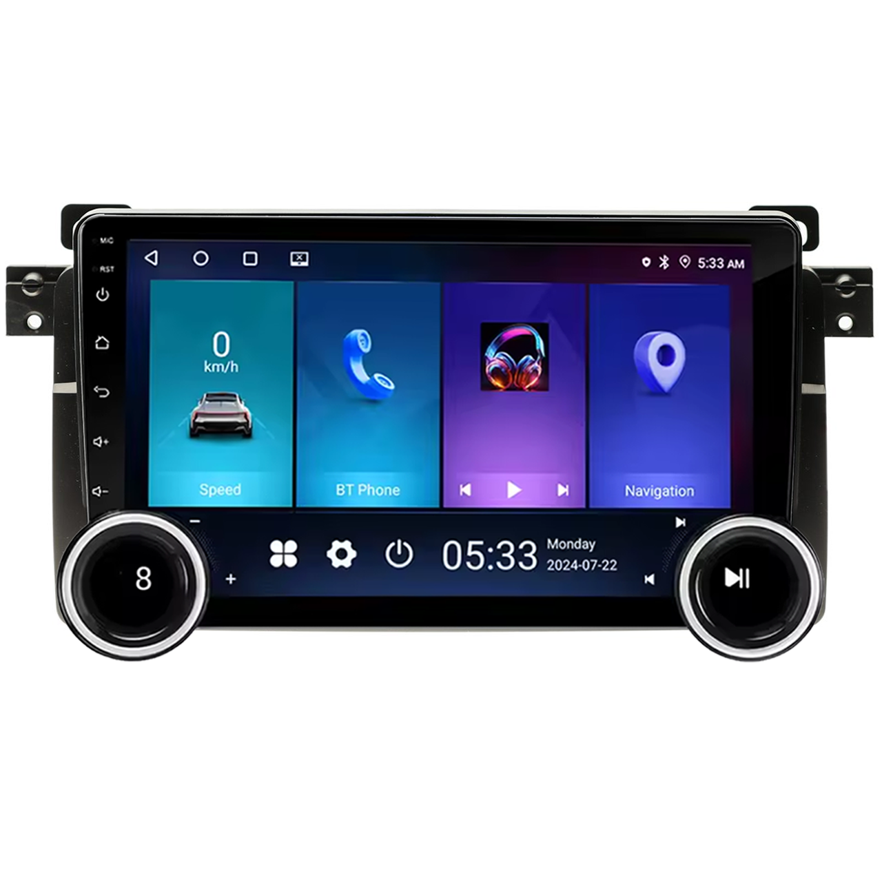 Navigatie AUTONAV Android GPS Dedicata BMW Seria 3 E46 1998-2005, Model Elite, Memorie 64GB Stocare, 2GB DDR3 RAM, Display 10″ Full-Touch, WiFi, 2 x USB, Bluetooth, Quad-Core 4 * 1.3GHz, 4 * 50W Audio