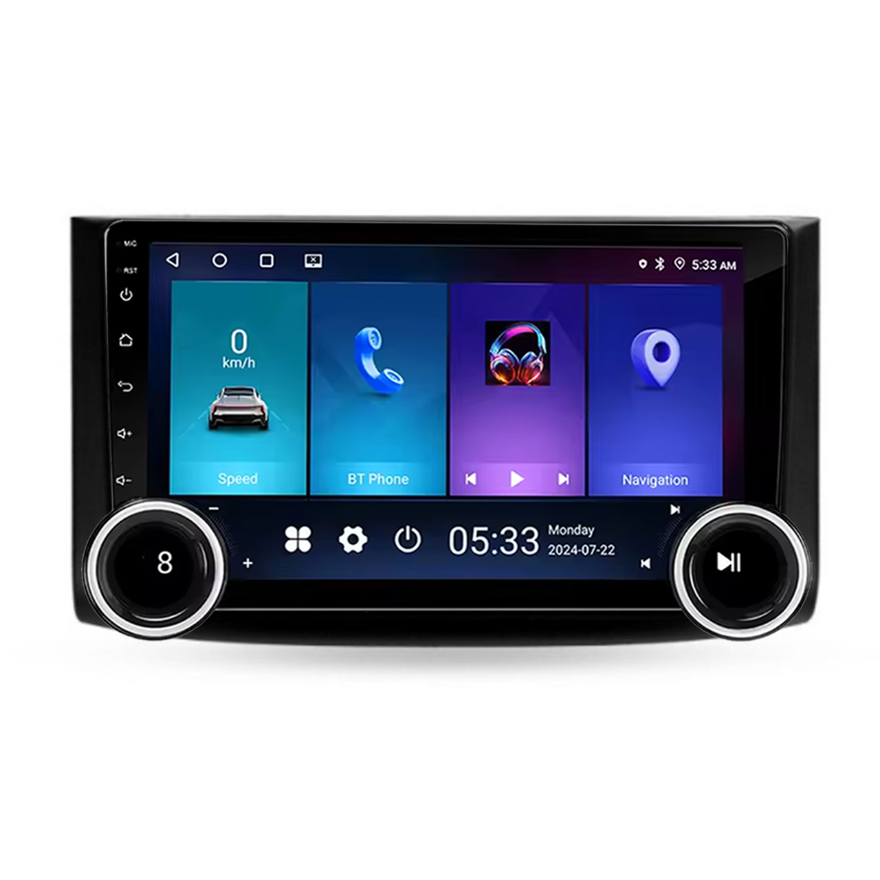 Navigatie AUTONAV Android GPS Dedicata Chevrolet Aveo 2006-2012, Model Elite, Memorie 64GB Stocare, 4GB DDR3 RAM, Display 10″ Full-Touch, WiFi, 2 x USB, Bluetooth, 4G, Octa-Core 8 * 2.0GHz, 4 * 50W Audio