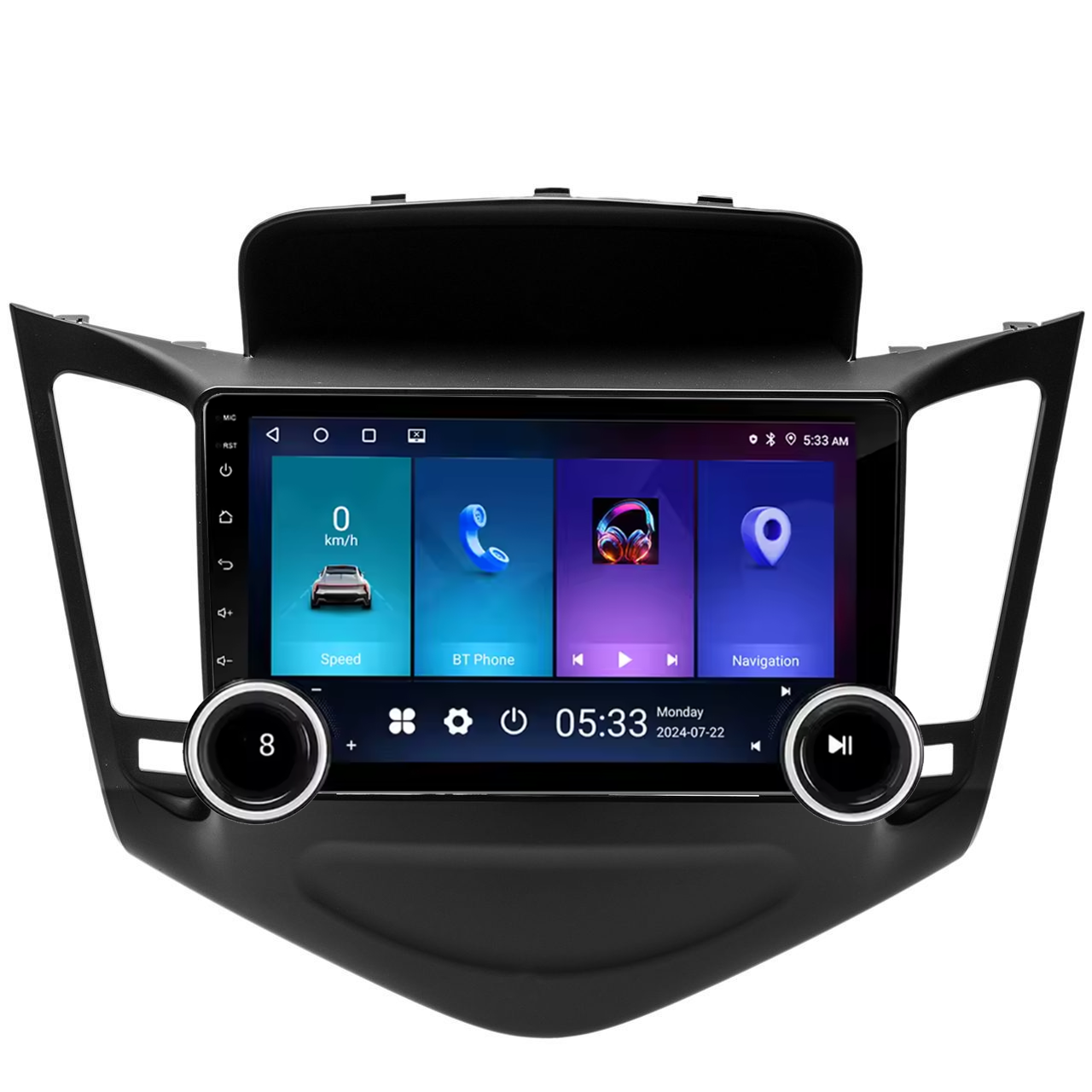 Navigatie AUTONAV Android GPS Dedicata Chevrolet Cruze 2008-2016, Model Elite, Memorie 128GB Stocare, 6GB DDR3 RAM, Display 10″ Full-Touch, WiFi, 2 x USB, Bluetooth, 4G, Octa-Core 8 * 2.0GHz, 4 * 50W Audio