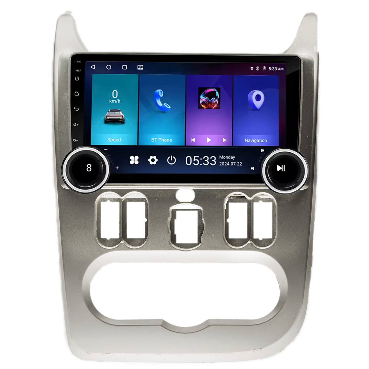 Navigatie AUTONAV Android GPS Dedicata Dacia Logan 2008-2012, Model Elite, Memorie 256GB Stocare, 12GB DDR3 RAM, Display 10″ Full-Touch, WiFi, 2 x USB, Bluetooth, 4G, Octa-Core 8 * 2.0GHz, 4 * 50W Audio