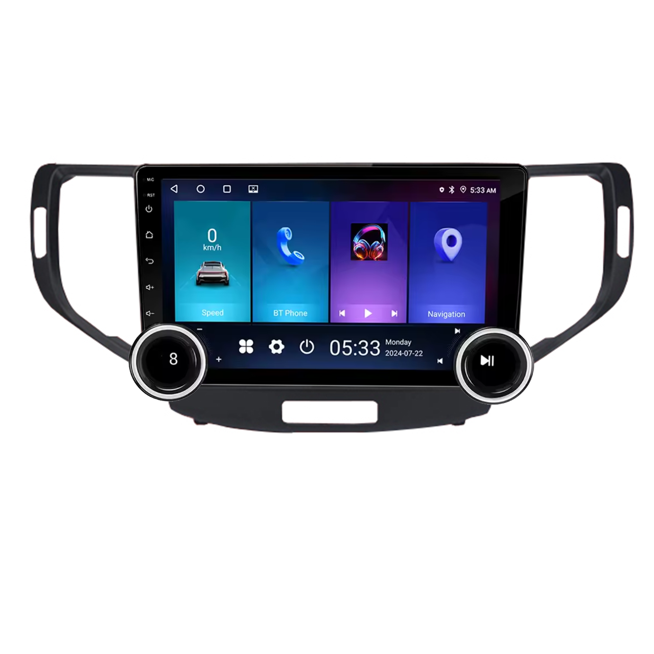 Navigatie AUTONAV Android GPS Dedicata Honda Accord 2008-2012, Model Elite, Memorie 64GB Stocare, 4GB DDR3 RAM, Display 10″ Full-Touch, WiFi, 2 x USB, Bluetooth, 4G, Octa-Core 8 * 2.0GHz, 4 * 50W Audio