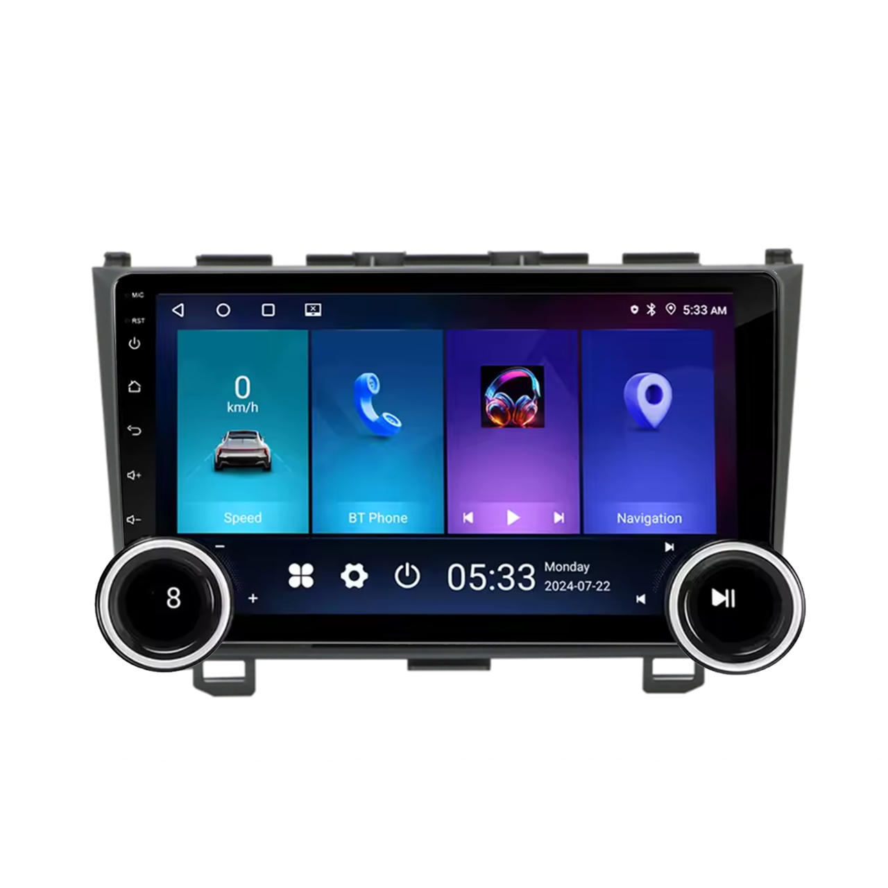 Navigatie AUTONAV Android GPS Dedicata Honda CR-V 2006-2011, Model Elite, Memorie 256GB Stocare, 12GB DDR3 RAM, Display 10″ Full-Touch, WiFi, 2 x USB, Bluetooth, 4G, Octa-Core 8 * 2.0GHz, 4 * 50W Audio