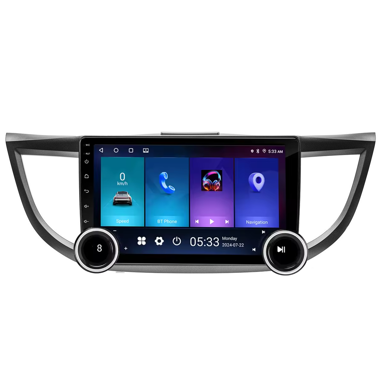 Navigatie AUTONAV Android GPS Dedicata Honda CR-V 2011-2016, Model Elite, Memorie 64GB Stocare, 2GB DDR3 RAM, Display 10″ Full-Touch, WiFi, 2 x USB, Bluetooth, Quad-Core 4 * 1.3GHz, 4 * 50W Audio