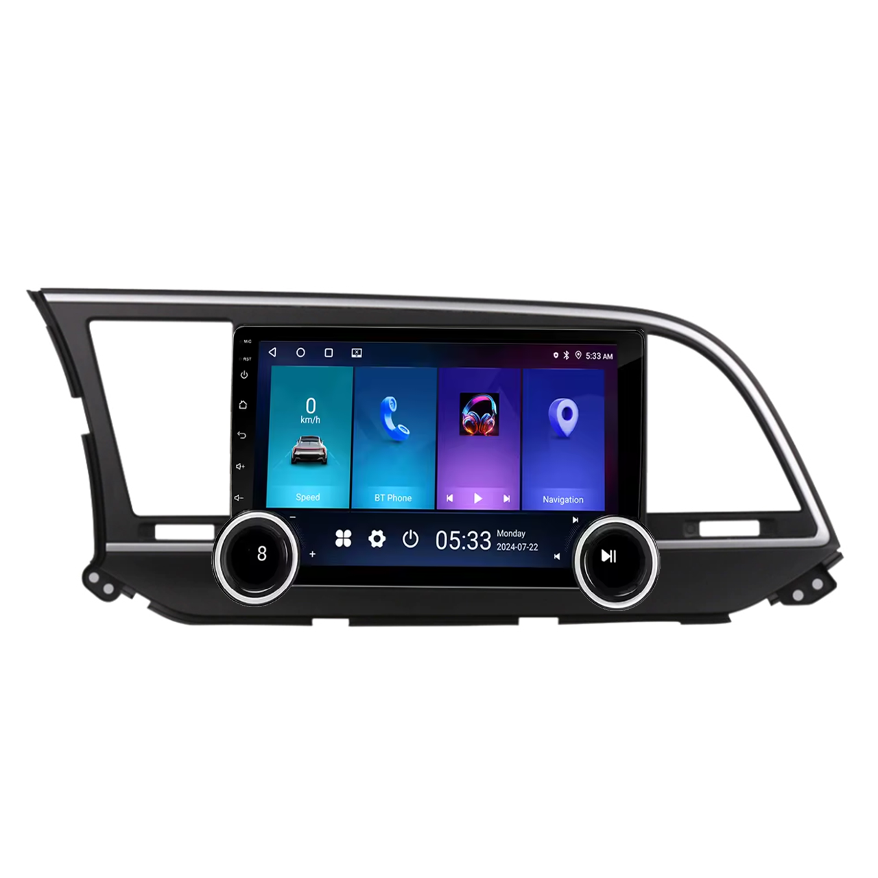 Navigatie AUTONAV Android GPS Dedicata Hyundai Elantra 2015-2020, Model Elite, Memorie 256GB Stocare, 12GB DDR3 RAM, Display 10″ Full-Touch, WiFi, 2 x USB, Bluetooth, 4G, Octa-Core 8 * 2.0GHz, 4 * 50W Audio
