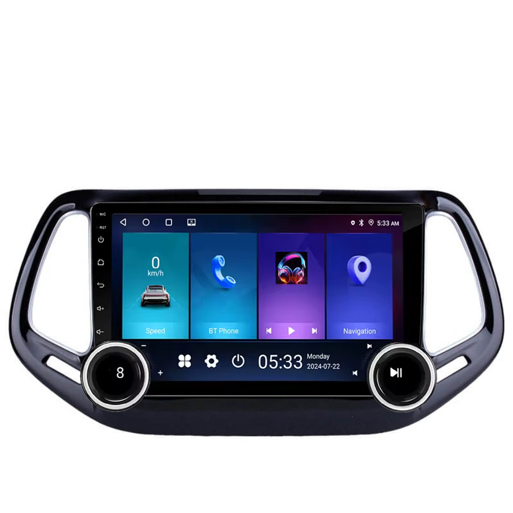 Navigatie AUTONAV Android GPS Dedicata Jeep Compass 2016-2021, Model Elite, Memorie 256GB Stocare, 12GB DDR3 RAM, Display 10″ Full-Touch, WiFi, 2 x USB, Bluetooth, 4G, Octa-Core 8 * 2.0GHz, 4 * 50W Audio