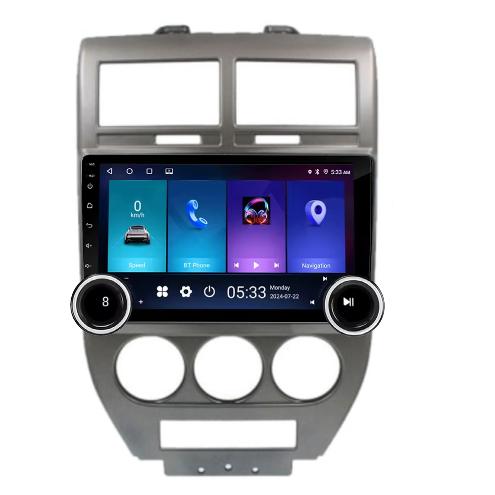 Navigatie AUTONAV Android GPS Dedicata Jeep Compass 2006-2011, Model Elite, Memorie 256GB Stocare, 12GB DDR3 RAM, Display 10″ Full-Touch, WiFi, 2 x USB, Bluetooth, 4G, Octa-Core 8 * 2.0GHz, 4 * 50W Audio
