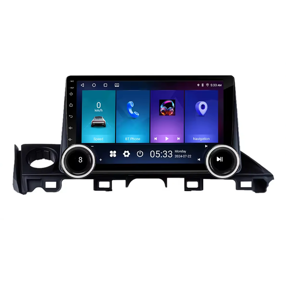 Navigatie AUTONAV Android GPS Dedicata Mazda 6 2015-2019, Model Elite, Memorie 64GB Stocare, 2GB DDR3 RAM, Display 10″ Full-Touch, WiFi, 2 x USB, Bluetooth, Quad-Core 4 * 1.3GHz, 4 * 50W Audio