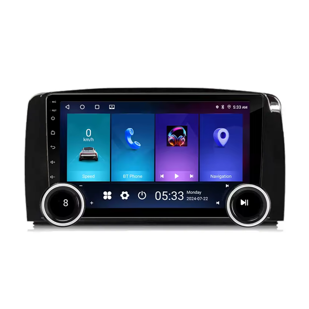 Navigatie AUTONAV Android GPS Dedicata Mercedes Clasa R W251 2006-2017, Model Elite, Memorie 64GB Stocare, 4GB DDR3 RAM, Display 10″ Full-Touch, WiFi, 2 x USB, Bluetooth, 4G, Octa-Core 8 * 2.0GHz, 4 * 50W Audio