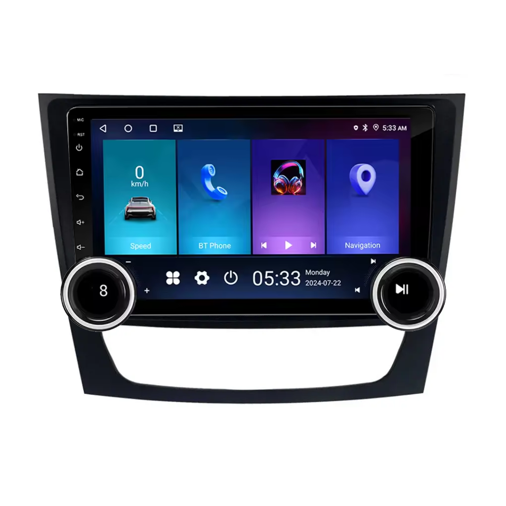 Navigatie AUTONAV Android GPS Dedicata Mercedes Clasa E CLS W211 2002-2010, Model Elite, Memorie 64GB Stocare, 4GB DDR3 RAM, Display 10″ Full-Touch, WiFi, 2 x USB, Bluetooth, 4G, Octa-Core 8 * 2.0GHz, 4 * 50W Audio