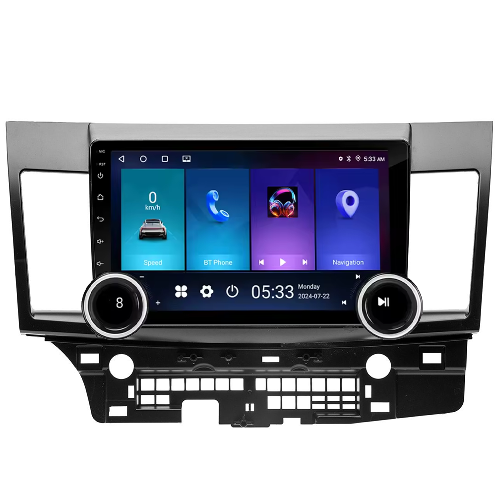 Navigatie AUTONAV Android GPS Dedicata Mitsubishi Lancer 2007-2017, Model Elite, Memorie 64GB Stocare, 4GB DDR3 RAM, Display 10″ Full-Touch, WiFi, 2 x USB, Bluetooth, 4G, Octa-Core 8 * 2.0GHz, 4 * 50W Audio