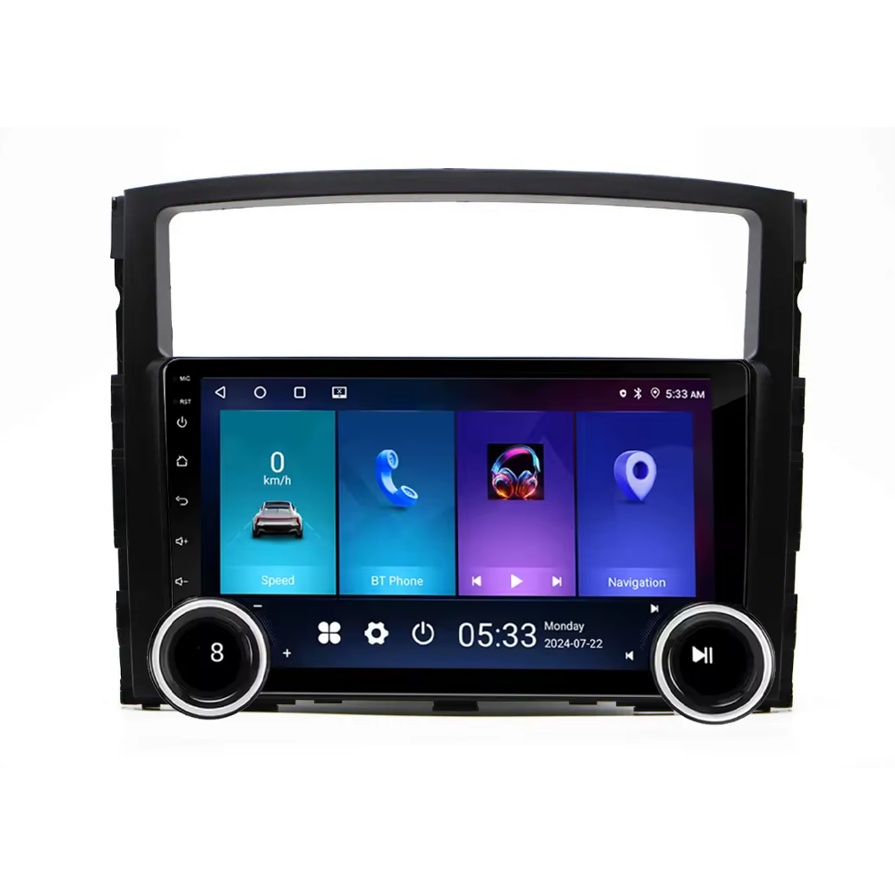 Navigatie AUTONAV Android GPS Dedicata Mitsubishi Pajero 2006-2008, Model Elite, Memorie 64GB Stocare, 4GB DDR3 RAM, Display 10″ Full-Touch, WiFi, 2 x USB, Bluetooth, 4G, Octa-Core 8 * 2.0GHz, 4 * 50W Audio