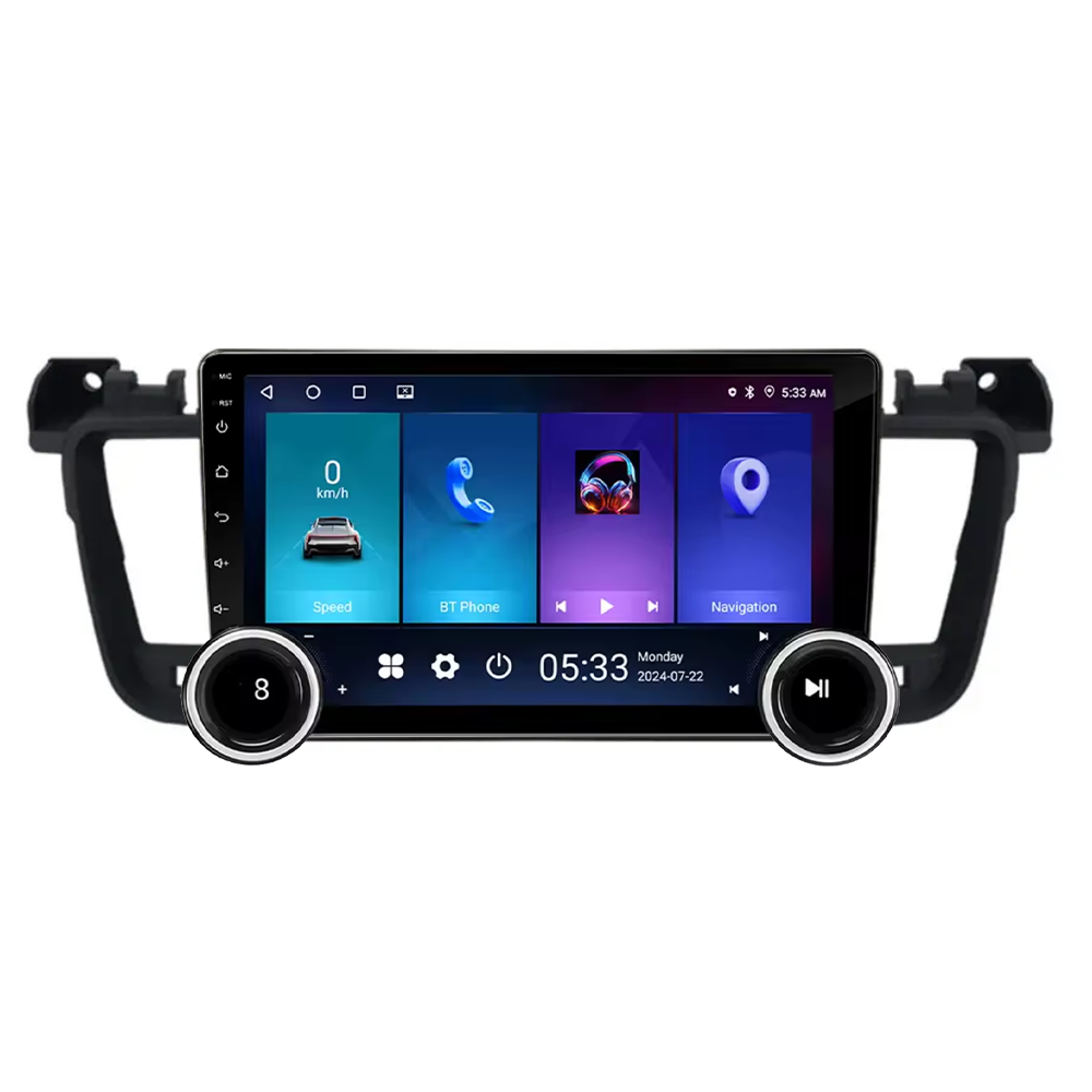 Navigatie AUTONAV Android GPS Dedicata Peugeot 508 2011-2018, Model Elite, Memorie 64GB Stocare, 4GB DDR3 RAM, Display 10″ Full-Touch, WiFi, 2 x USB, Bluetooth, 4G, Octa-Core 8 * 2.0GHz, 4 * 50W Audio