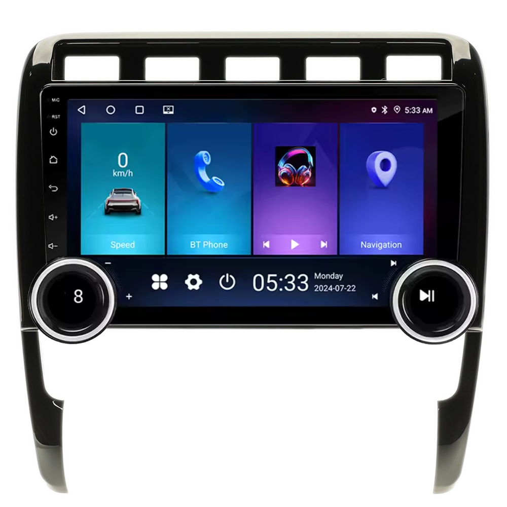 Navigatie AUTONAV Android GPS Dedicata Porsche Cayenne 2003-2010, Model Elite, Memorie 256GB Stocare, 12GB DDR3 RAM, Display 10″ Full-Touch, WiFi, 2 x USB, Bluetooth, 4G, Octa-Core 8 * 2.0GHz, 4 * 50W Audio