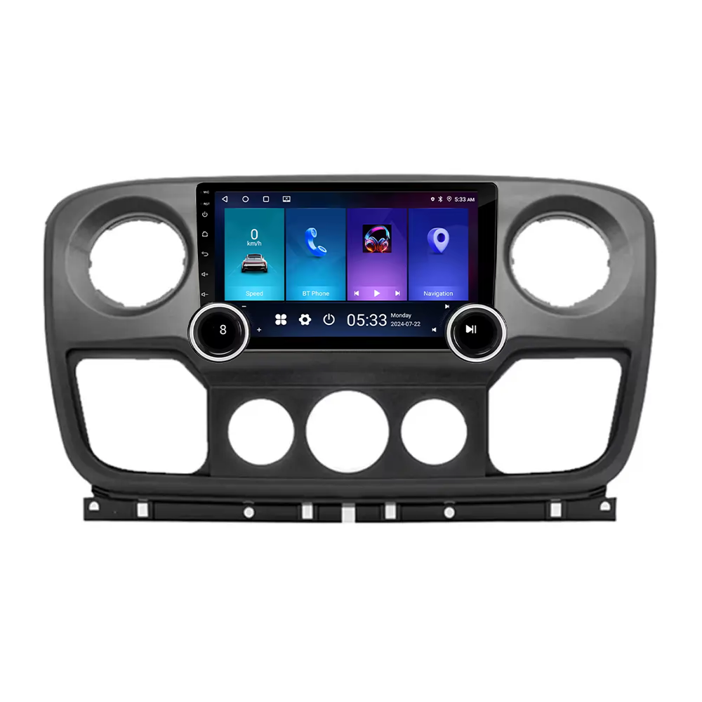 Navigatie AUTONAV Android GPS Dedicata Renault Master 2010-2014, Model Elite, Memorie 64GB Stocare, 4GB DDR3 RAM, Display 10″ Full-Touch, WiFi, 2 x USB, Bluetooth, 4G, Octa-Core 8 * 2.0GHz, 4 * 50W Audio