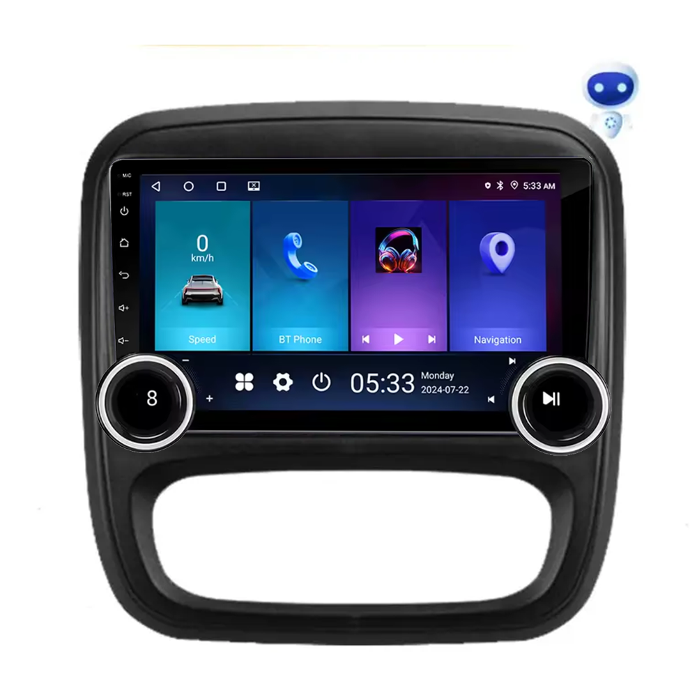 Navigatie AUTONAV Android GPS Dedicata Renault Traffic 3, Opel Vivaro B 2014-2021, Model Elite, Memorie 256GB Stocare, 12GB DDR3 RAM, Display 10″ Full-Touch, WiFi, 2 x USB, Bluetooth, 4G, Octa-Core 8 * 2.0GHz, 4 * 50W Audio
