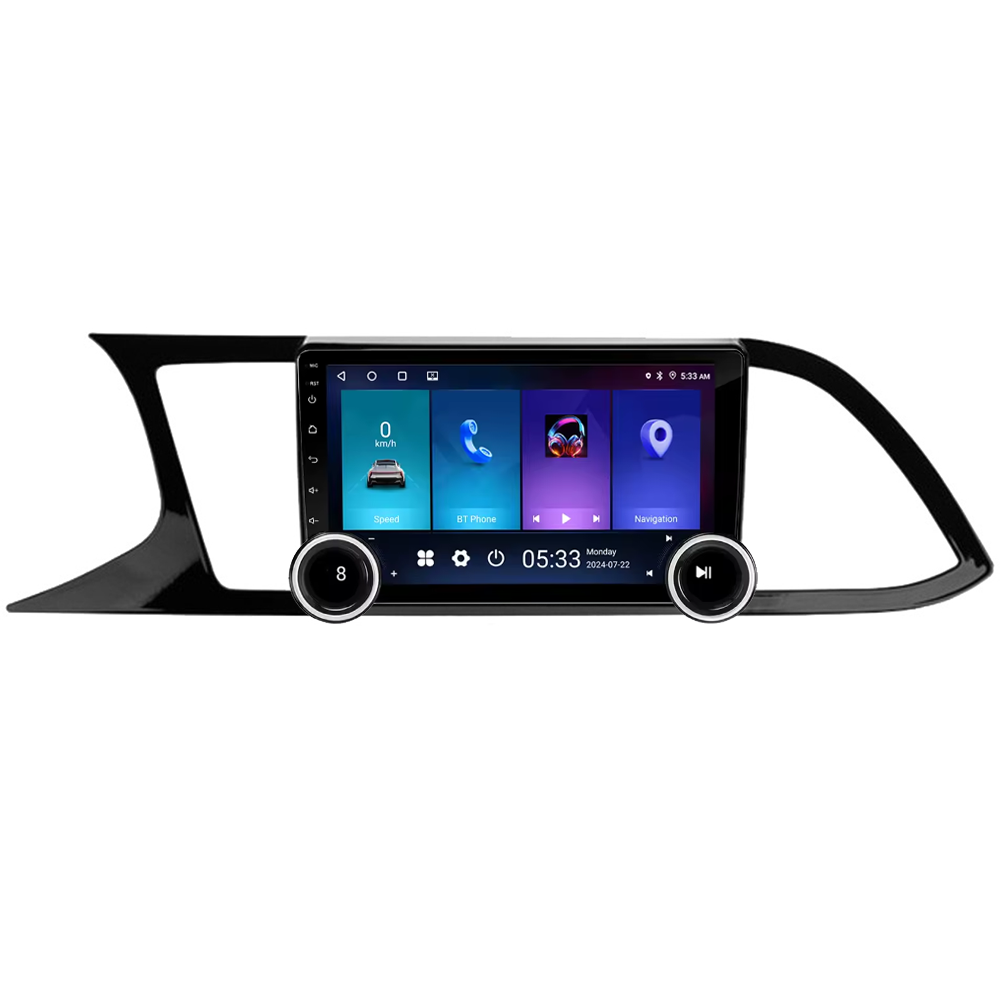 Navigatie AUTONAV Android GPS Dedicata Seat Leon 3 2012-2020, Model Elite, Memorie 64GB Stocare, 4GB DDR3 RAM, Display 10″ Full-Touch, WiFi, 2 x USB, Bluetooth, 4G, Octa-Core 8 * 2.0GHz, 4 * 50W Audio