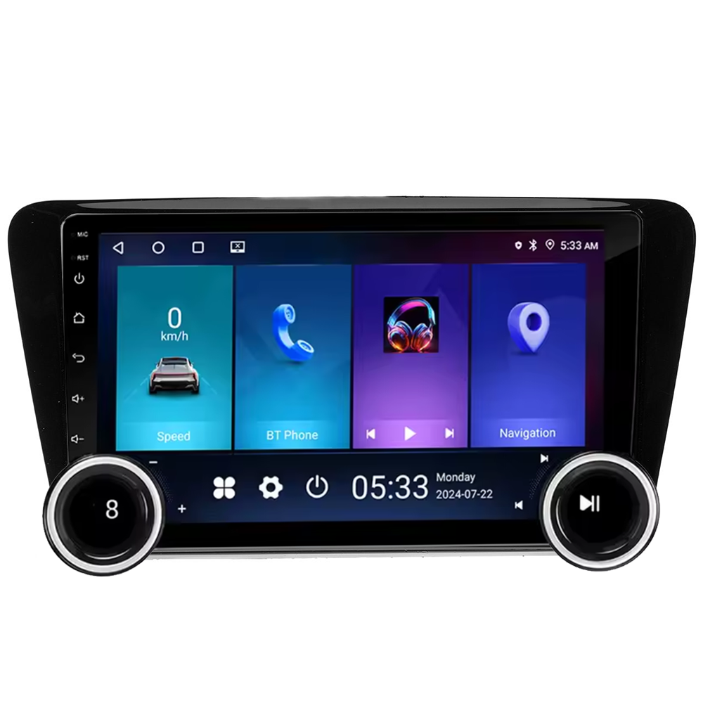 Navigatie AUTONAV Android GPS Dedicata Skoda Octavia 3 Dupa 2012, Model Elite, Memorie 64GB Stocare, 2GB DDR3 RAM, Display 10″ Full-Touch, WiFi, 2 x USB, Bluetooth, Quad-Core 4 * 1.3GHz, 4 * 50W Audio