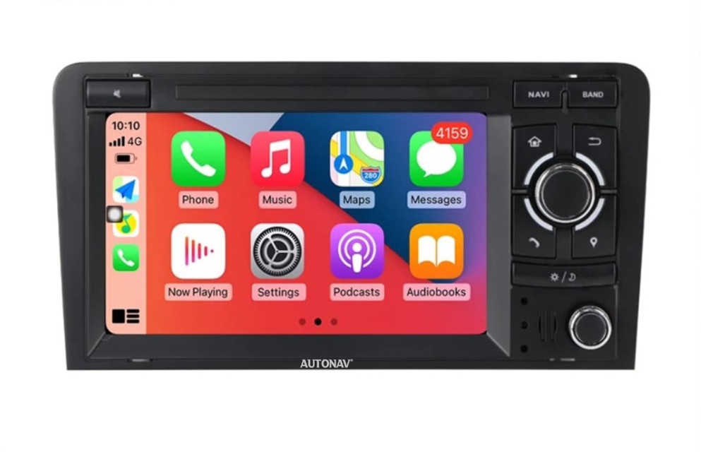 Navigatie AUTONAV Android GPS Dedicata Audi A3 B6 B7, Model Classic, Memorie 64GB Stocare, 4GB DDR3 RAM, Display 7″ Full-Touch, WiFi, 2 x USB, Bluetooth, 4G, Octa-Core 8 * 1.8GHz, 4 * 50W Audio
