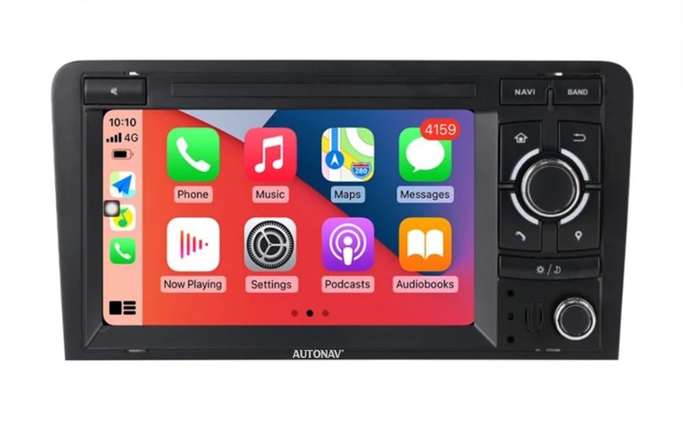 Navigatie AUTONAV PLUS Android GPS Dedicata Audi A3 B6 B7, Model Classic, Memorie 16GB Stocare, 1GB DDR3 RAM, Display 7″ Full-Touch, WiFi, 2 x USB, Bluetooth, CPU Quad-Core 4 * 1.3GHz, 4 * 50W Audio, Intrare Subwoofer, Amplificator