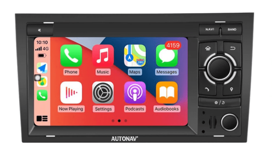 Navigatie AUTONAV PLUS Android GPS Dedicata Audi A4 B6 B7, Model Classic, Memorie 16GB Stocare, 1GB DDR3 RAM, Display 7″ Full-Touch, WiFi, 2 x USB, Bluetooth, CPU Quad-Core 4 * 1.3GHz, 4 * 50W Audio, Intrare Subwoofer, Amplificator