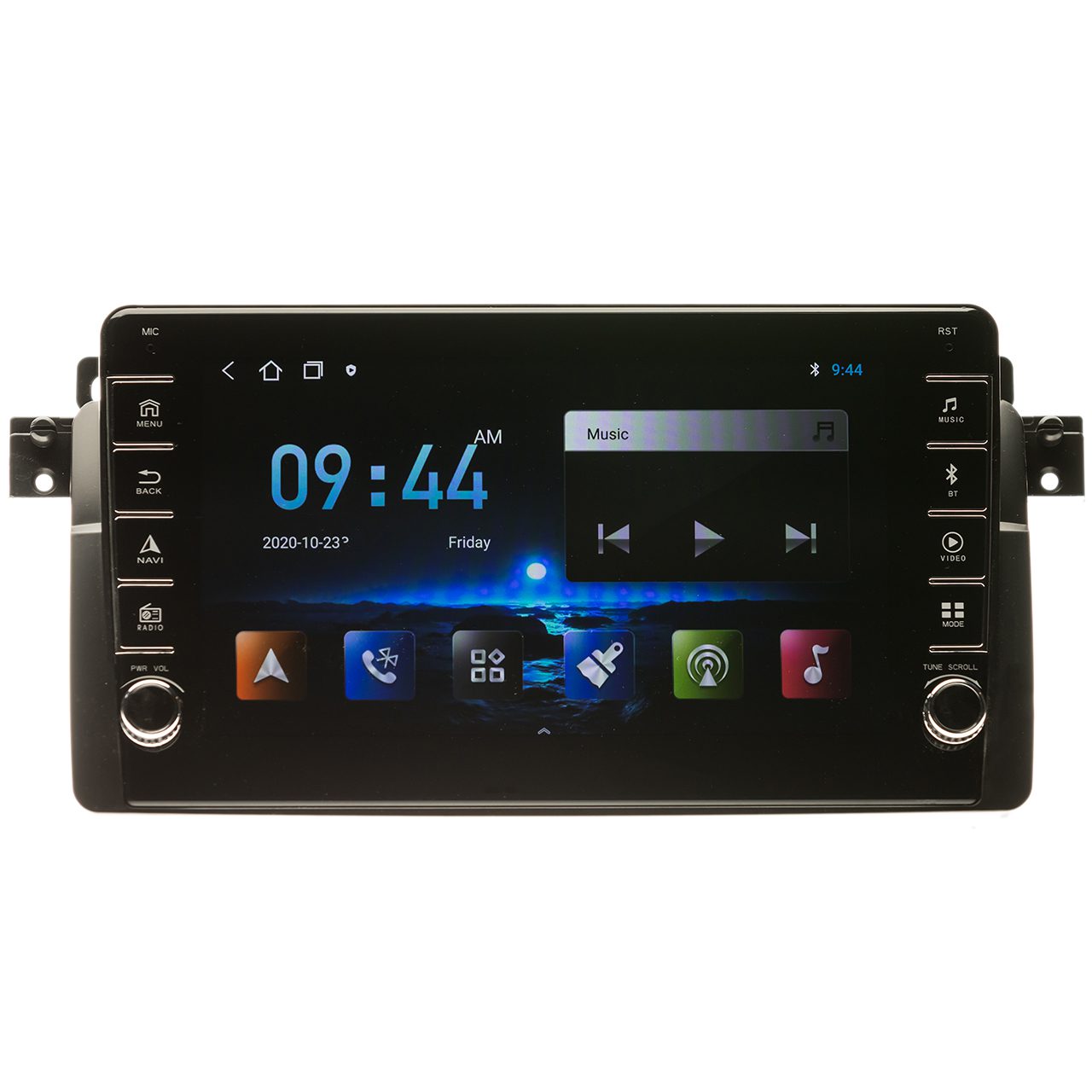 Navigatie AUTONAV Android GPS Dedicata BMW E46, Model PRO Memorie 64GB Stocare, 4GB DDR3 RAM, Butoane Laterale Si Regulator Volum, Display 8″ Full-Touch, WiFi, 2 x USB, Bluetooth, 4G, Octa-Core 8 * 2.0GHz, 4 * 50W Audio