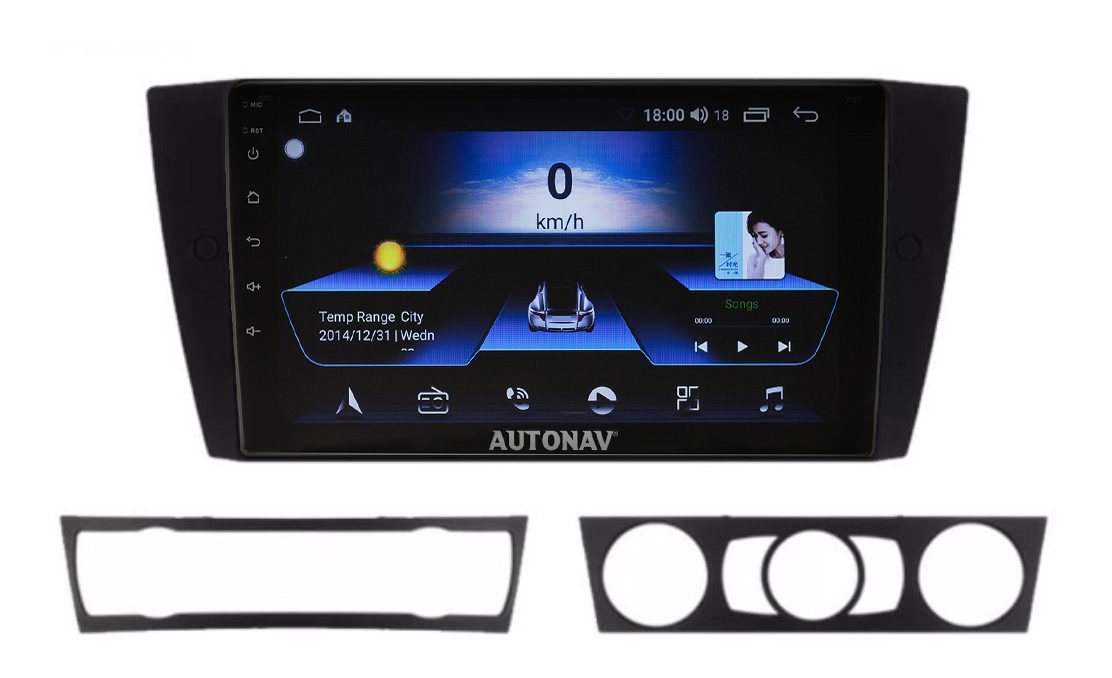 Navigatie AUTONAV Android GPS Dedicata BMW Seria 3 E90, Model Classic, Memorie 64GB Stocare, 4GB DDR3 RAM, Display 9″ Full-Touch, WiFi, 2 x USB, Bluetooth, 4G, Octa-Core 8 * 2.0GHz, 4 * 50W Audio