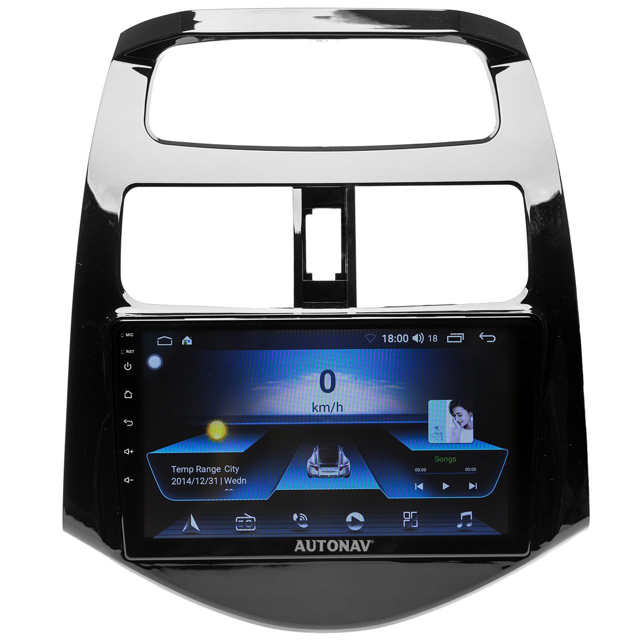 Navigatie AUTONAV Android GPS Dedicata Chevrolet Spark 2009-2015, Model Classic, Memorie 64GB Stocare, 2GB DDR3 RAM, Display 9″ Full-Touch, WiFi, 2 x USB, Bluetooth, Quad-Core 4 * 1.3GHz, 4 * 50W Audio