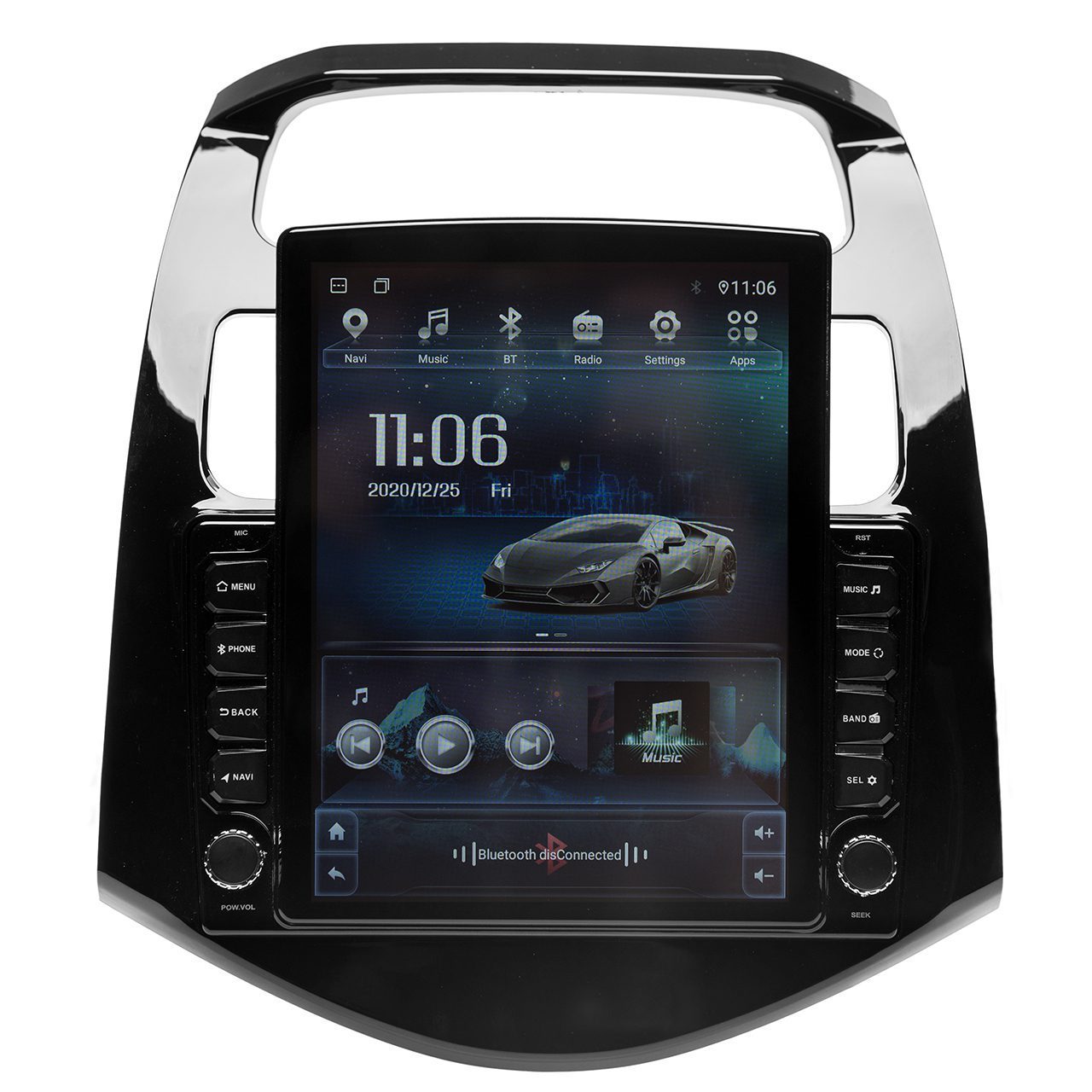 Navigatie AUTONAV Android GPS Dedicata Chevrolet Spark 2009-2015, Model XPERT Memorie 128GB Stocare, 6GB DDR3 RAM, Display Vertical Stil Tesla 10″ Full-Touch, WiFi, 2 x USB, Bluetooth, 4G, Octa-Core 8 * 2.0GHz, 4 * 50W Audio
