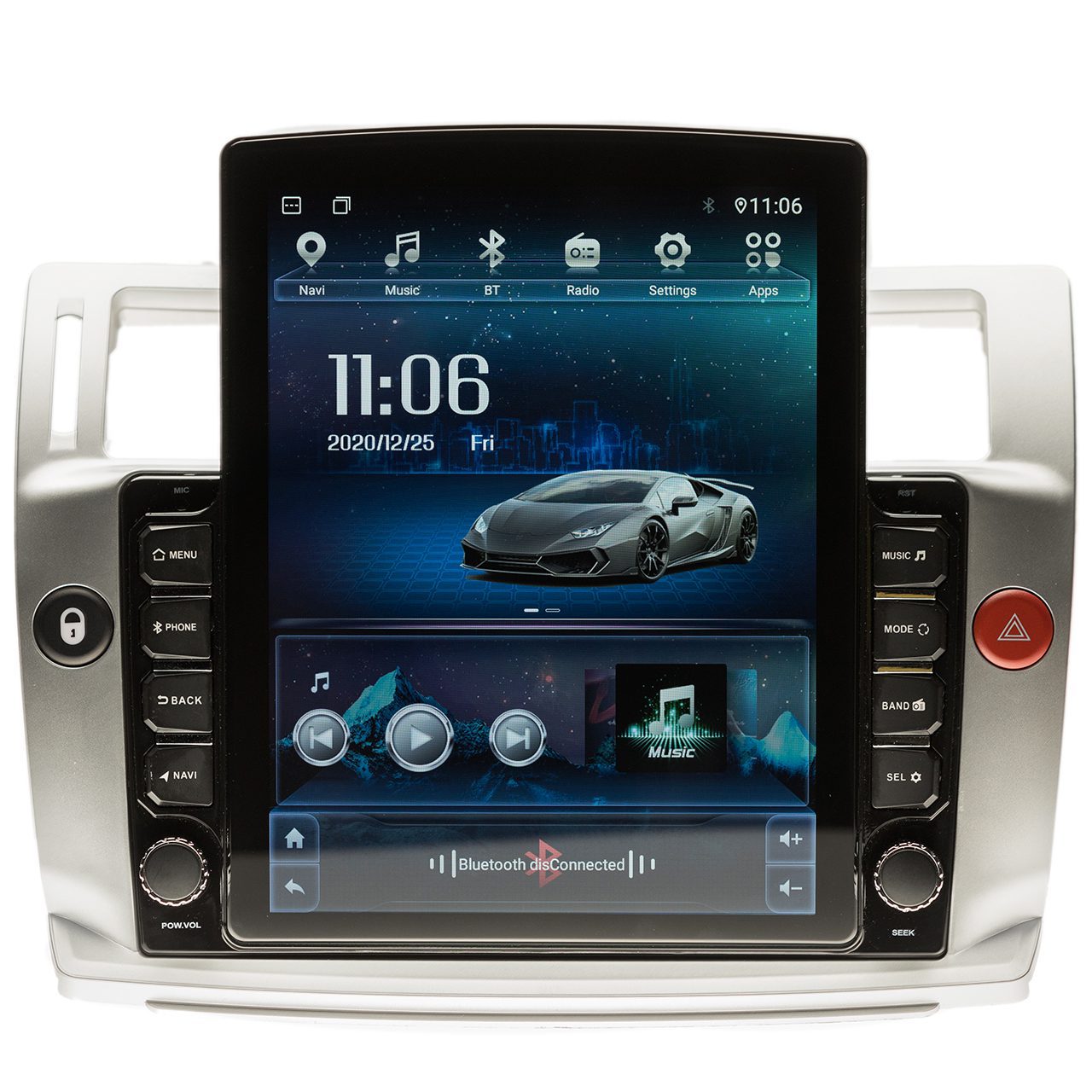 Navigatie AUTONAV Android GPS Dedicata Citroen C4 2004-2010, Model XPERT Memorie 256GB Stocare, 12GB DDR3 RAM, Display Vertical Stil Tesla 10″ Full-Touch, WiFi, 2 x USB, Bluetooth, 4G, Octa-Core 8 * 2.0GHz, 4 * 50W Audio