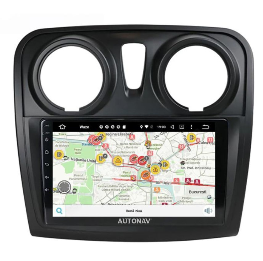 Navigatie AUTONAV Android GPS Dedicata Dacia Logan 2012-2020 and Dacia Duster 2013-2017, Model Classic, Memorie 64GB Stocare, 4GB DDR3 RAM, Display 9″ Full-Touch, WiFi, 2 x USB, Bluetooth, 4G, Octa-Core 8 * 2.0GHz, 4 * 50W Audio