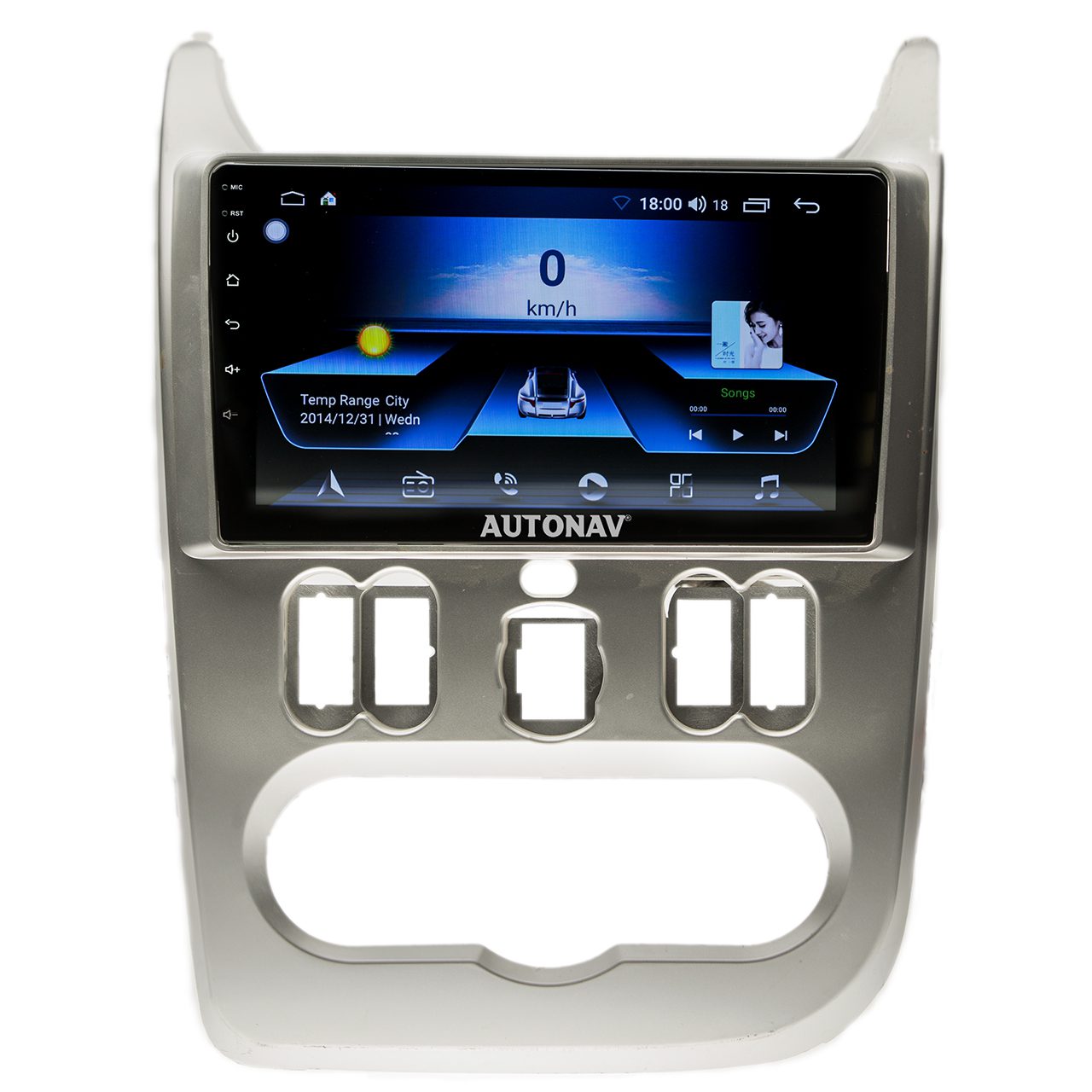 Navigatie AUTONAV Android GPS Dedicata Dacia Logan 2008-2012, Model Classic, Memorie 64GB Stocare, 2GB DDR3 RAM, Display 9″ Full-Touch, WiFi, 2 x USB, Bluetooth, Quad-Core 4 * 1.3GHz, 4 * 50W Audio