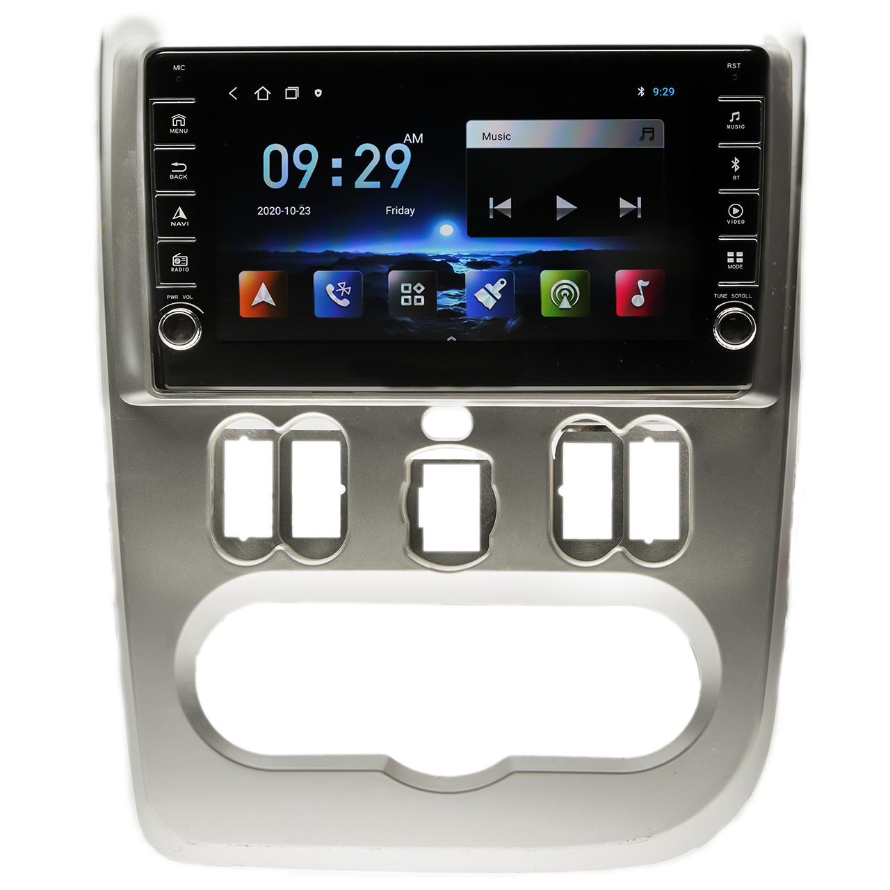 Navigatie AUTONAV Android GPS Dedicata Dacia Logan 2008-2012, Model PRO Memorie 64GB Stocare, 4GB DDR3 RAM, Butoane Laterale Si Regulator Volum, Display 8" Full-Touch, WiFi, 2 x USB, Bluetooth, 4G, Octa-Core 8 * 2.0GHz, 4 * 50W Audio