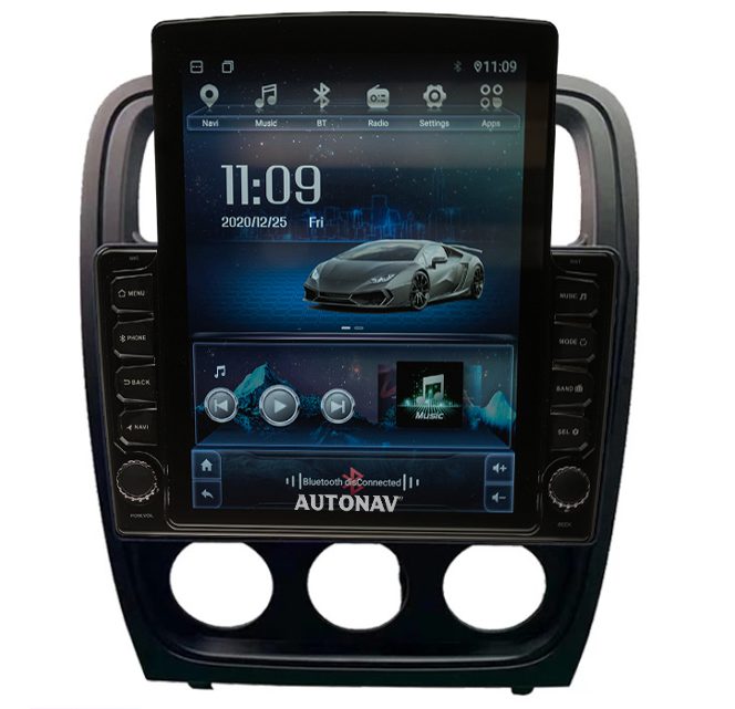 Navigatie AUTONAV Android GPS Dedicata Dodge Caliber 2009-2013, Model XPERT Memorie 256GB Stocare, 12GB DDR3 RAM, Display Vertical Stil Tesla 10″ Full-Touch, WiFi, 2 x USB, Bluetooth, 4G, Octa-Core 8 * 2.0GHz, 4 * 50W Audio