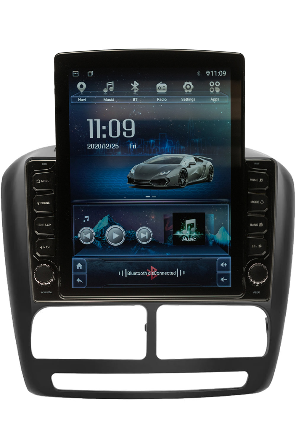 Navigatie AUTONAV ECO Android GPS Dedicata Fiat Doblo 2 2010-2014 and Opel Combo 3 2011-2018, Model XPERT Memorie 16GB Stocare, 1GB DDR3 RAM, Display Vertical Stil Tesla 10″ Full-Touch, WiFi, 2 x USB, Bluetooth, Quad-Core 4 * 1.3GHz, 4 * 50W Audio