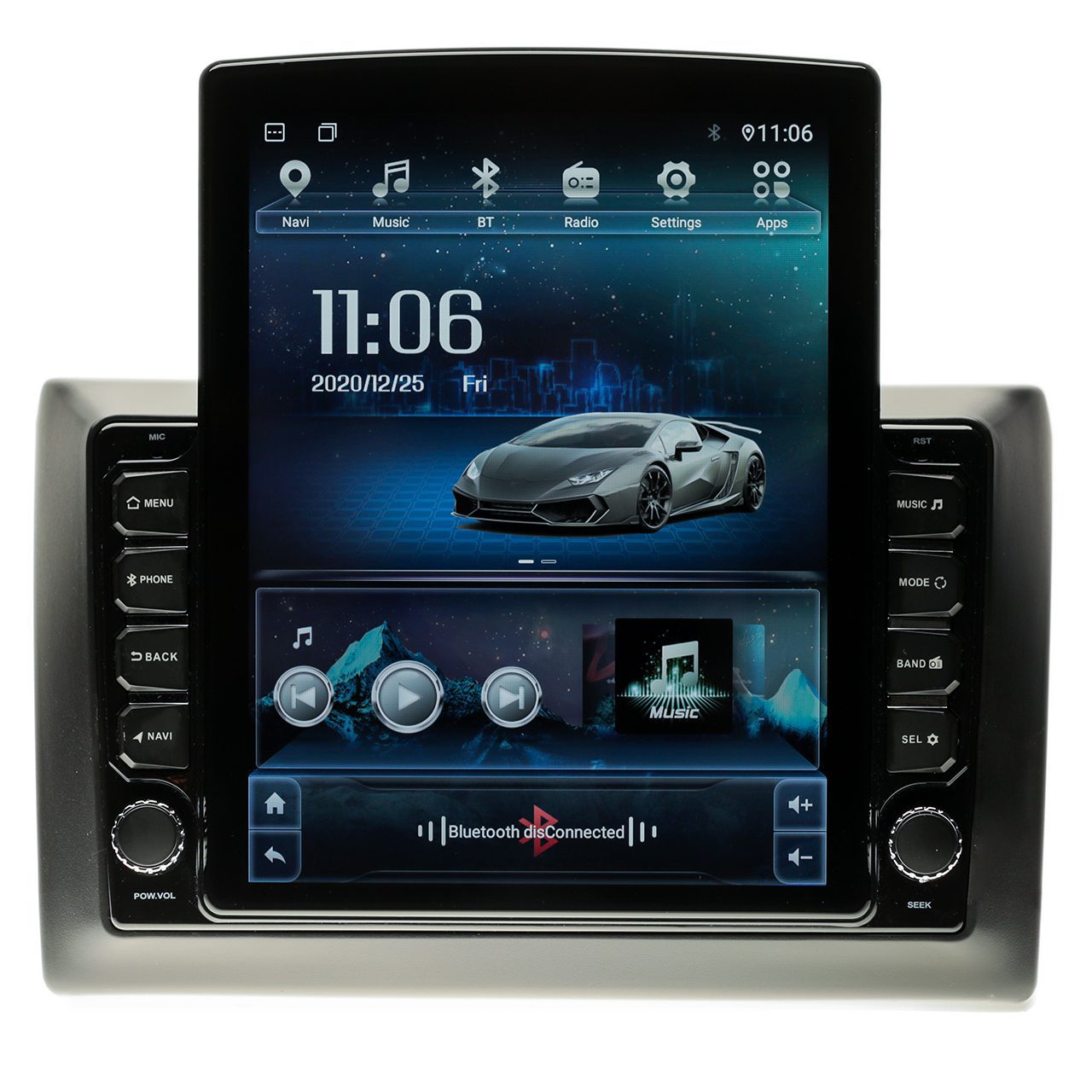 Navigatie AUTONAV Android GPS Dedicata Fiat Stilo 2001-2007, Model XPERT Memorie 64GB Stocare, 2GB DDR3 RAM, Display Vertical Stil Tesla 10″ Full-Touch, WiFi, 2 x USB, Bluetooth, Quad-Core 4 * 1.3GHz, 4 * 50W Audio
