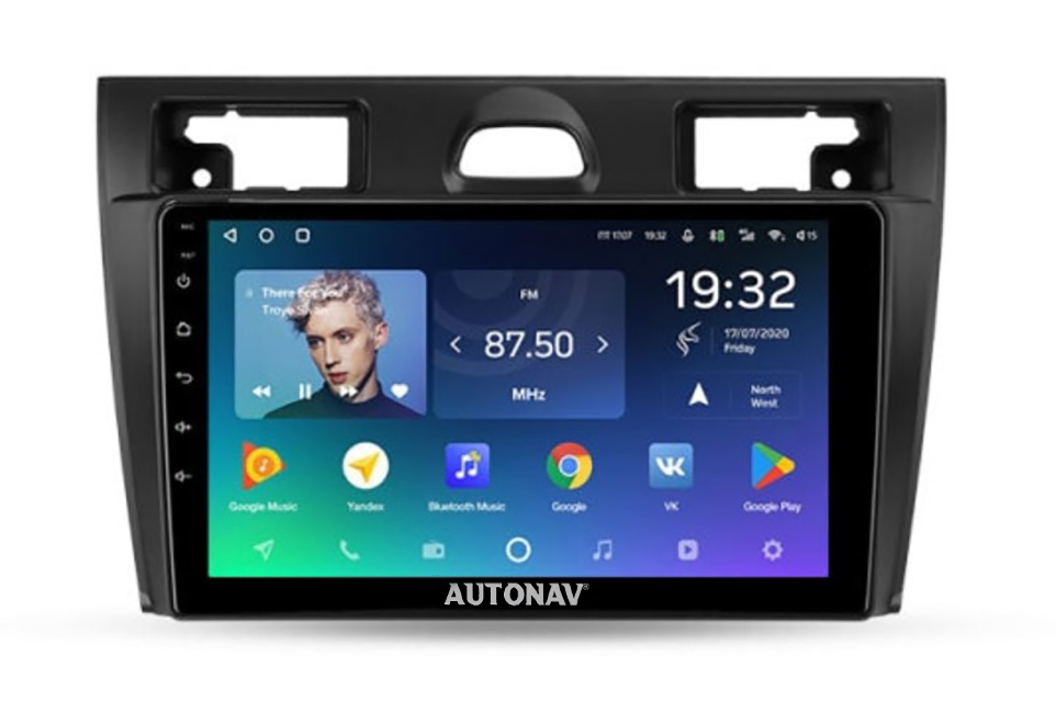 Navigatie AUTONAV Android GPS Dedicata Ford Fiesta 2002-2008, Model Classic, Memorie 256GB Stocare, 12GB DDR3 RAM, Display 9″ Full-Touch, WiFi, 2 x USB, Bluetooth, 4G, Octa-Core 8 * 2.0GHz, 4 * 50W Audio