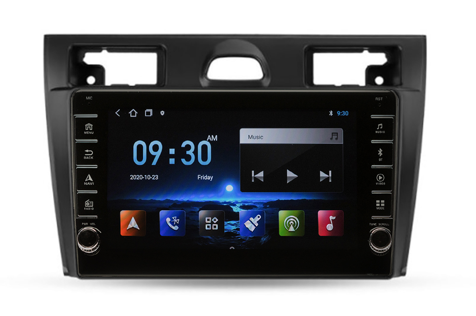 Navigatie AUTONAV Android GPS Dedicata Ford Fiesta 2002-2008, Model PRO Memorie 256GB Stocare, 12GB DDR3 RAM, Display 8″ Full-Touch, WiFi, 2 x USB, Bluetooth, 4G, Octa-Core 8 * 2.0GHz, 4 * 50W Audio
