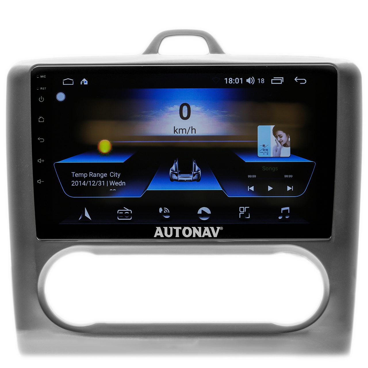 Navigatie AUTONAV Android GPS Dedicata Ford Focus 2 Clima Auto, Model Classic, Memorie 64GB Stocare, 4GB DDR3 RAM, Display 9″ Full-Touch, WiFi, 2 x USB, Bluetooth, 4G, Octa-Core 8 * 2.0GHz, 4 * 50W Audio
