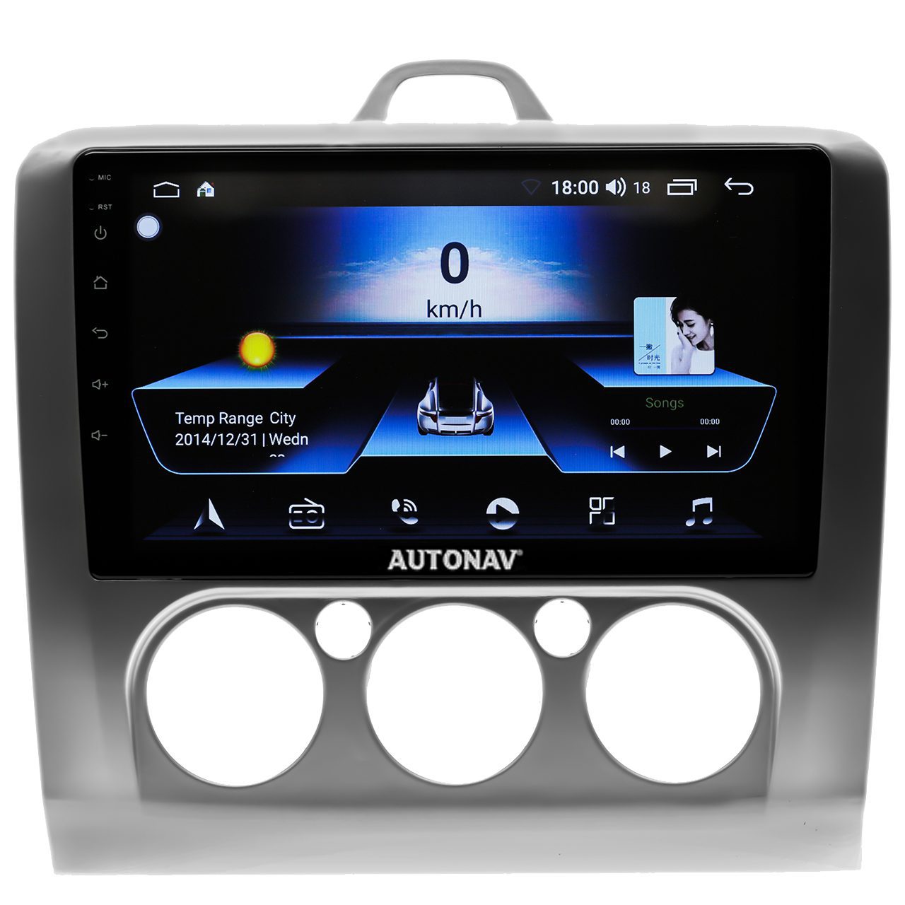 Navigatie AUTONAV Android GPS Dedicata Ford Focus 2 A/C Manual, Model Classic, Memorie 64GB Stocare, 4GB DDR3 RAM, Display 9″ Full-Touch, WiFi, 2 x USB, Bluetooth, 4G, Octa-Core 8 * 2.0GHz, 4 * 50W Audio