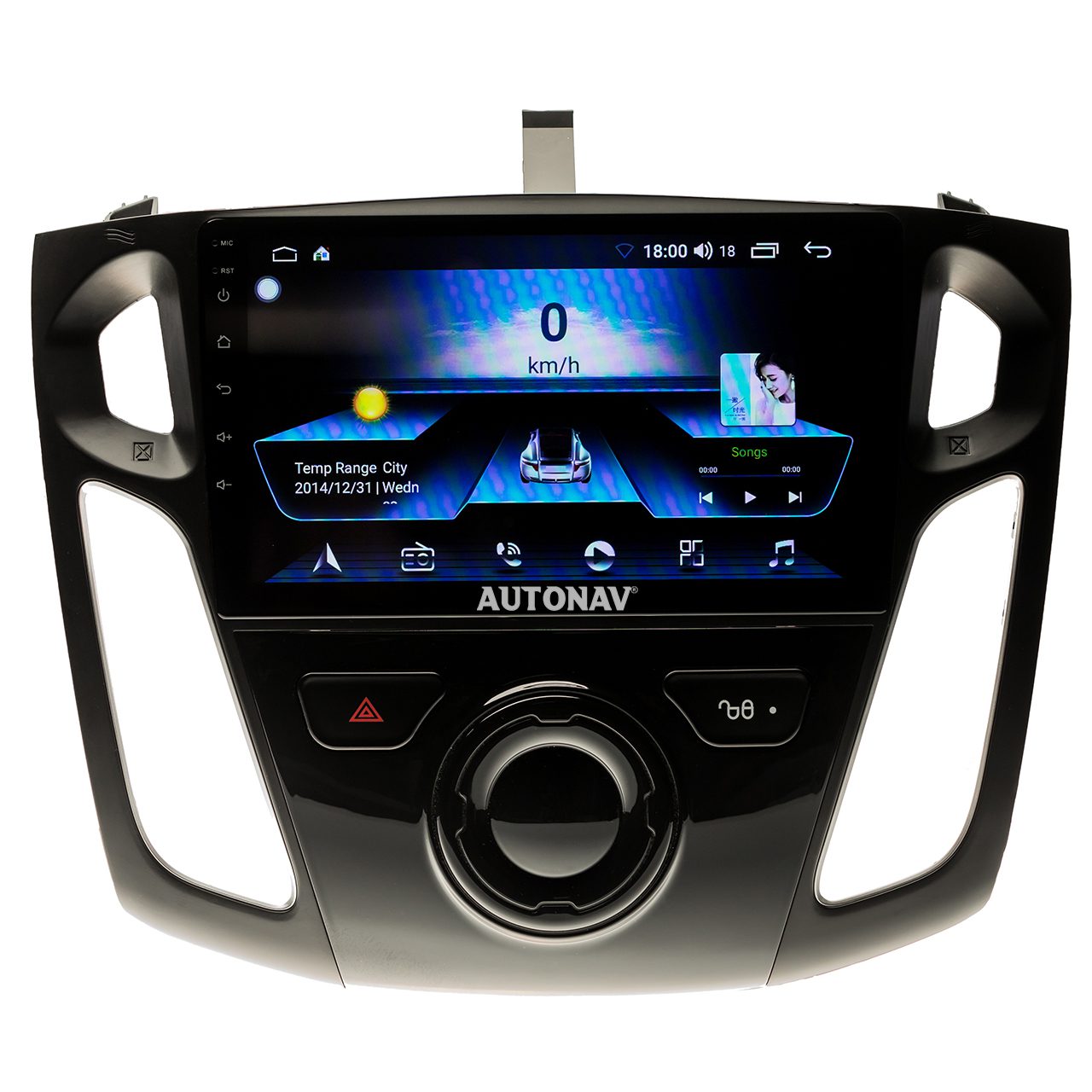 Navigatie AUTONAV Android GPS Dedicata Ford Focus 3 2011-2018, Model Classic, 64GB Stocare, 2GB DDR3 RAM, Display 9″, WiFi, 2 x USB, Bluetooth, Quad-Core 4 x 1.3GHz, 4 x 50W Audio