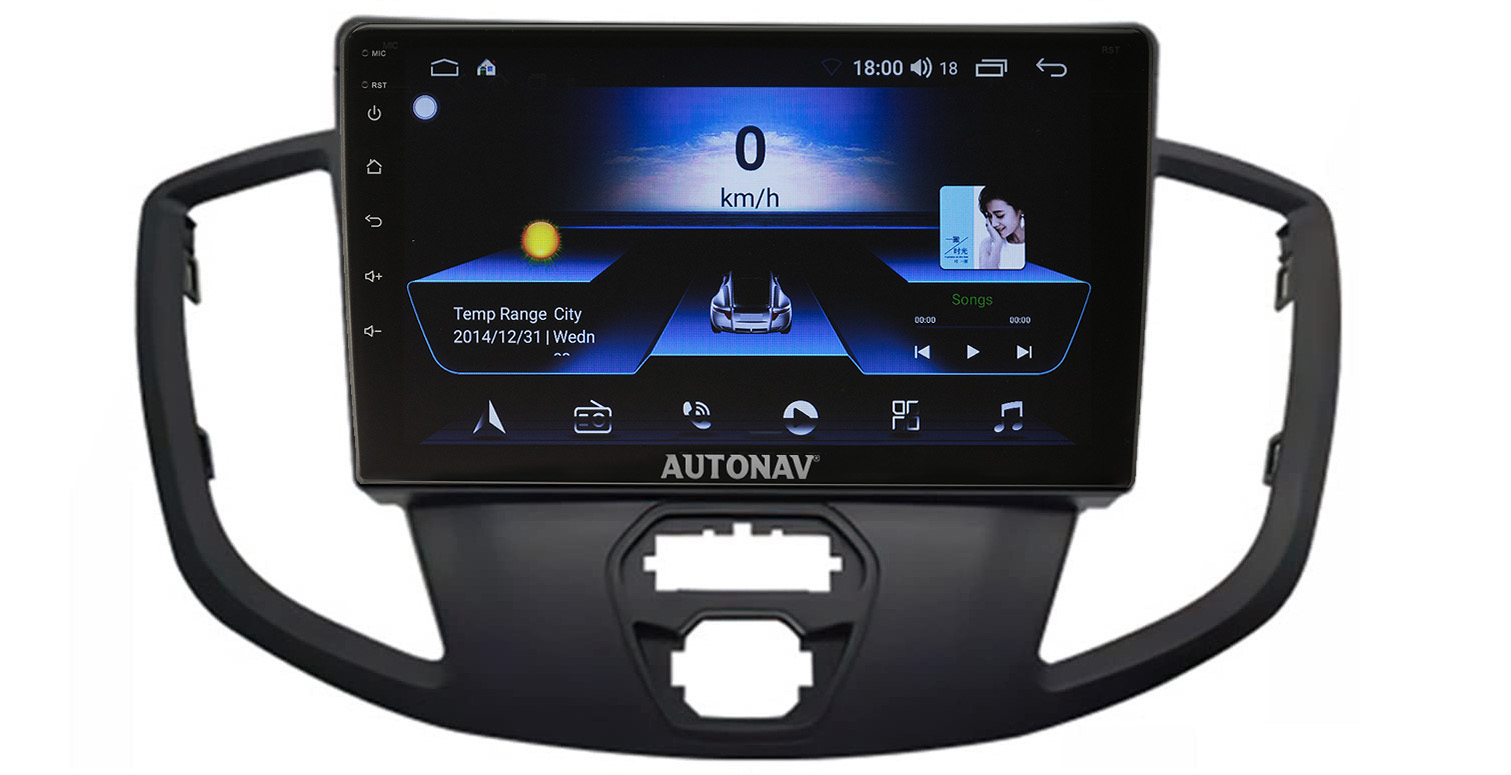 Navigatie AUTONAV Android GPS Dedicata Ford Transit Custom Turneo 2012-2018 Tip 2, Model Classic, Memorie 64GB Stocare, 4GB DDR3 RAM, Display 9″ Full-Touch, WiFi, 2 x USB, Bluetooth, 4G, Octa-Core 8 * 2.0GHz, 4 * 50W Audio