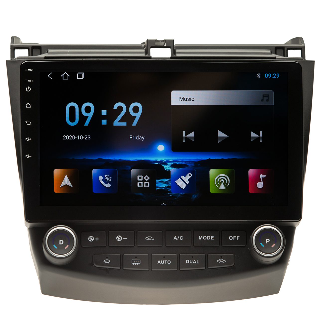 Navigatie AUTONAV Android GPS Dedicata Honda Accord 2002-2008, Model Classic, Memorie 64GB Stocare, 2GB DDR3 RAM, Display 10″ Full-Touch, WiFi, 2 x USB, Bluetooth, Quad-Core 4 * 1.3GHz, 4 * 50W Audio