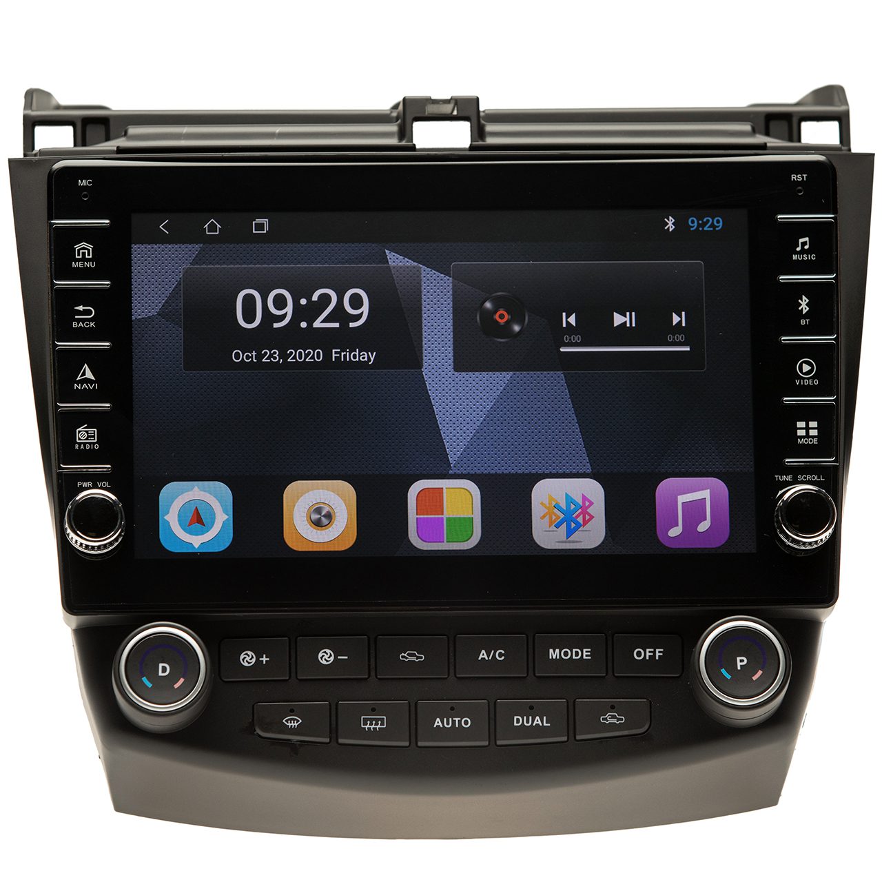Navigatie AUTONAV Android GPS Dedicata Honda Accord 2002-2008, Model PRO Memorie 128GB Stocare, 6GB DDR3 RAM, Butoane Laterale Si Regulator Volum, Display 9″ Full-Touch, WiFi, 2 x USB, Bluetooth, 4G, Octa-Core 8 * 2.0GHz, 4 * 50W Audio