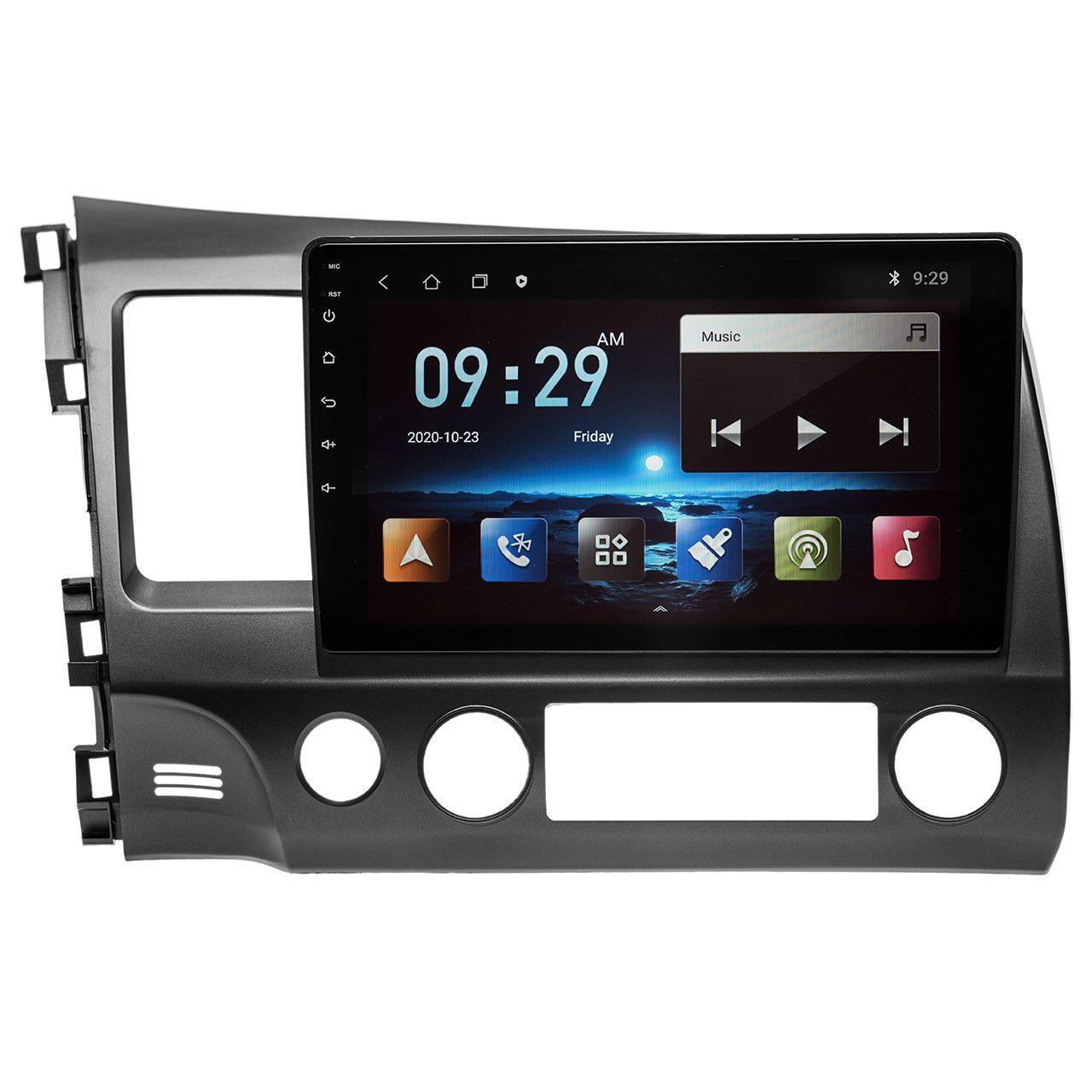Navigatie AUTONAV Android GPS Dedicata Honda Civic 2006-2011, Model Classic, Memorie 64GB Stocare, 2GB DDR3 RAM, Display 10″ Full-Touch, WiFi, 2 x USB, Bluetooth, Quad-Core 4 * 1.3GHz, 4 * 50W Audio