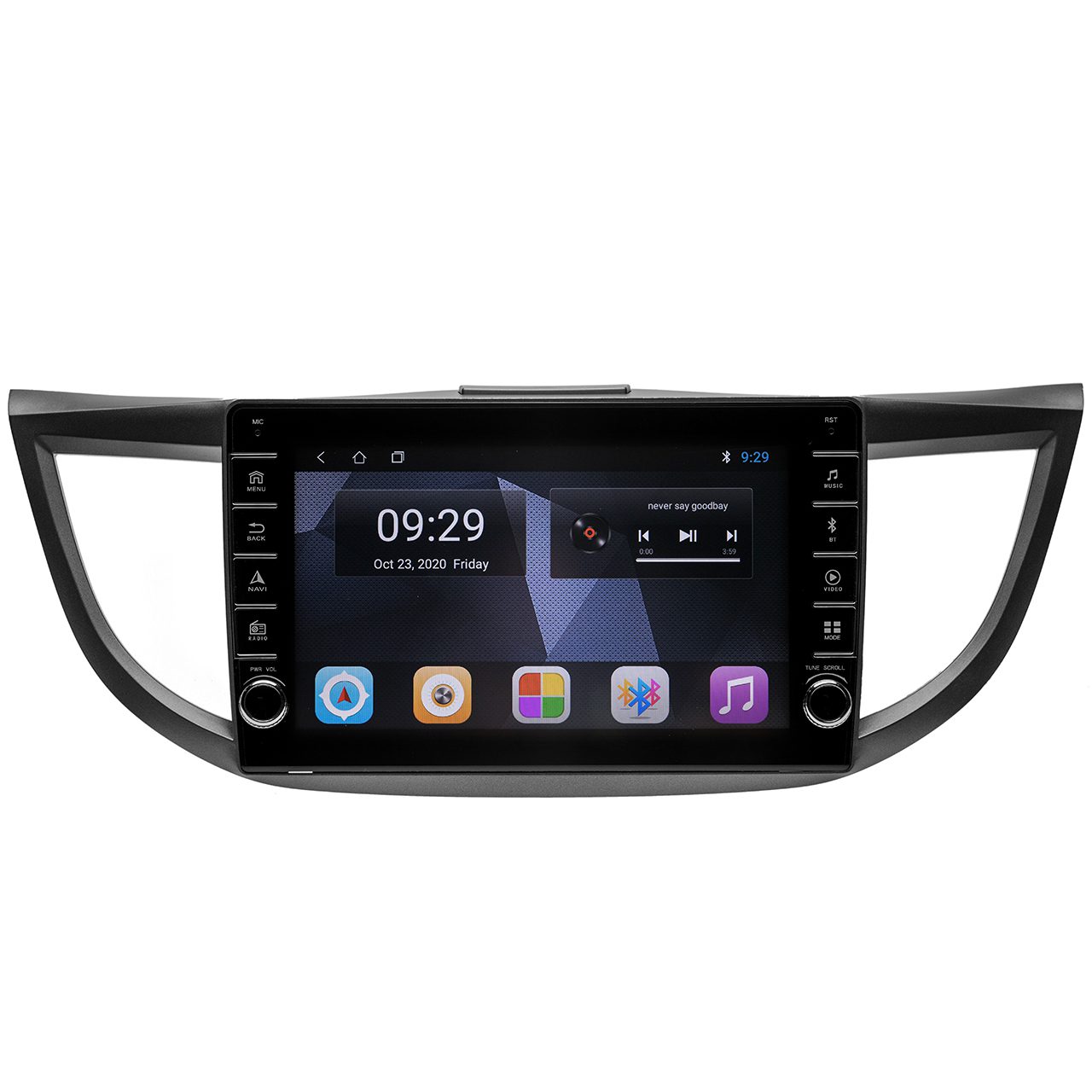 Navigatie AUTONAV Android GPS Dedicata Honda CR-V 2011-2016, Model PRO Memorie 128GB Stocare, 6GB DDR3 RAM, Butoane Laterale Si Regulator Volum, Display 9″ Full-Touch, WiFi, 2 x USB, Bluetooth, 4G, Octa-Core 8 * 2.0GHz, 4 * 50W Audio