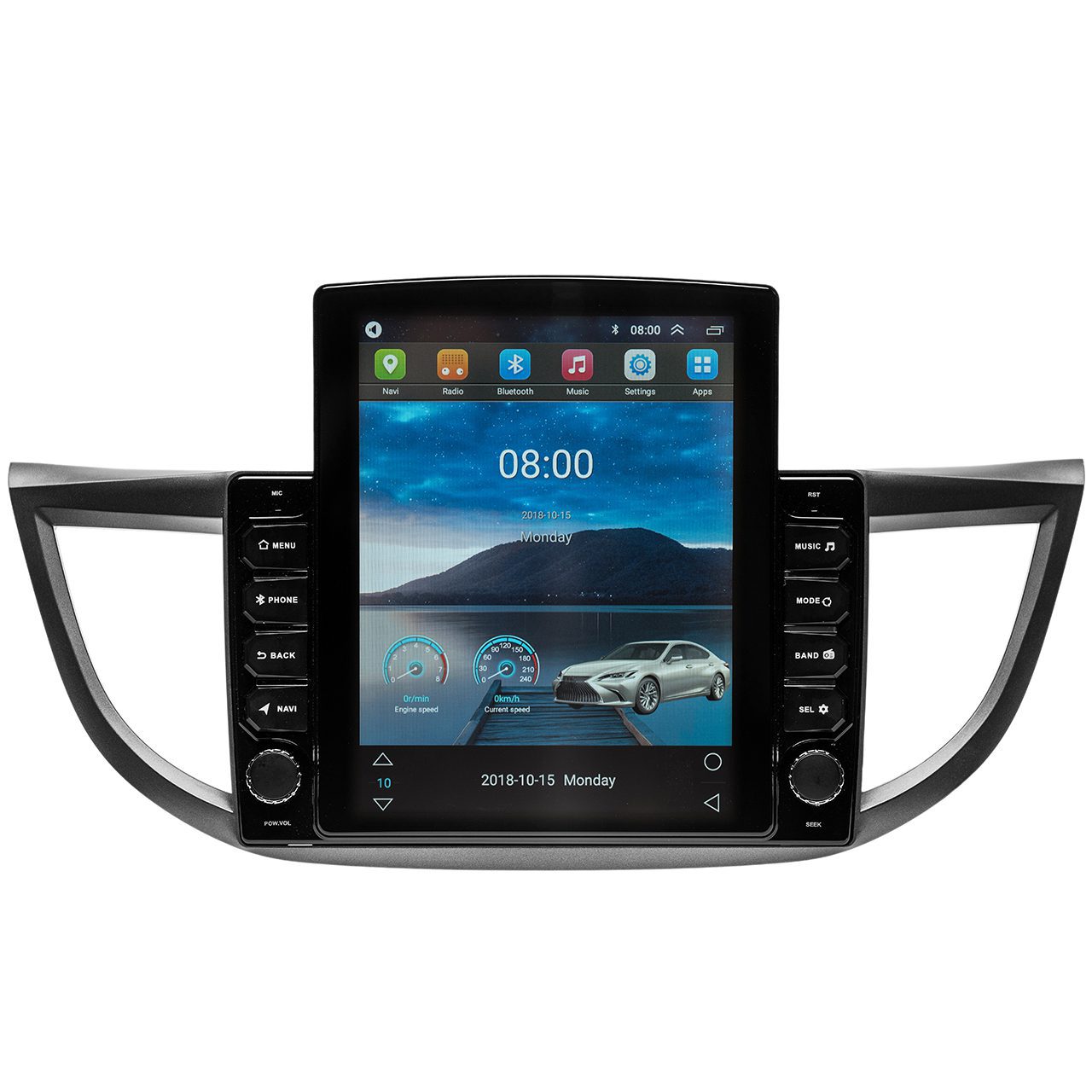 Navigatie AUTONAV Android GPS Dedicata Honda CR-V 2011-2016, Model XPERT Memorie 64GB Stocare, 2GB DDR3 RAM, Display Vertical Stil Tesla 10″ Full-Touch, WiFi, 2 x USB, Bluetooth, Quad-Core 4 * 1.3GHz, 4 * 50W Audio