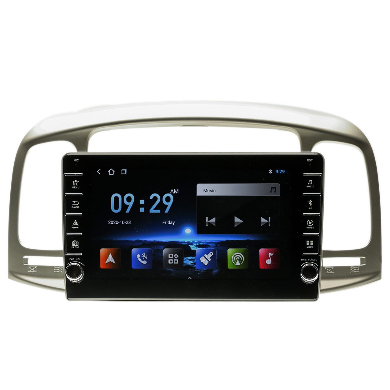 Navigatie AUTONAV Android GPS Dedicata Hyundai Accent 2005-2011, Model PRO Memorie 64GB Stocare, 4GB DDR3 RAM, Butoane Laterale Si Regulator Volum, Display 8″ Full-Touch, WiFi, 2 x USB, Bluetooth, 4G, Octa-Core 8 * 2.0GHz, 4 * 50W Audio