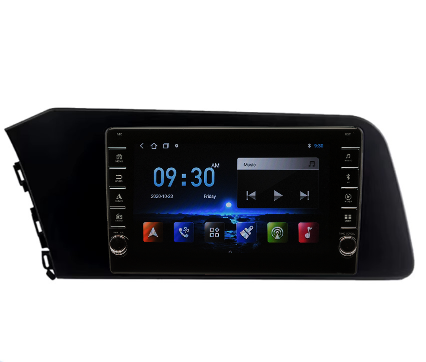 Navigatie AUTONAV Android GPS Dedicata Hyundai Elantra 2020-2024, Model PRO Memorie 128GB Stocare, 6GB DDR3 RAM, Display 8″ Full-Touch, WiFi, 2 x USB, Bluetooth, 4G, Octa-Core 8 * 2.0GHz, 4 * 50W Audio
